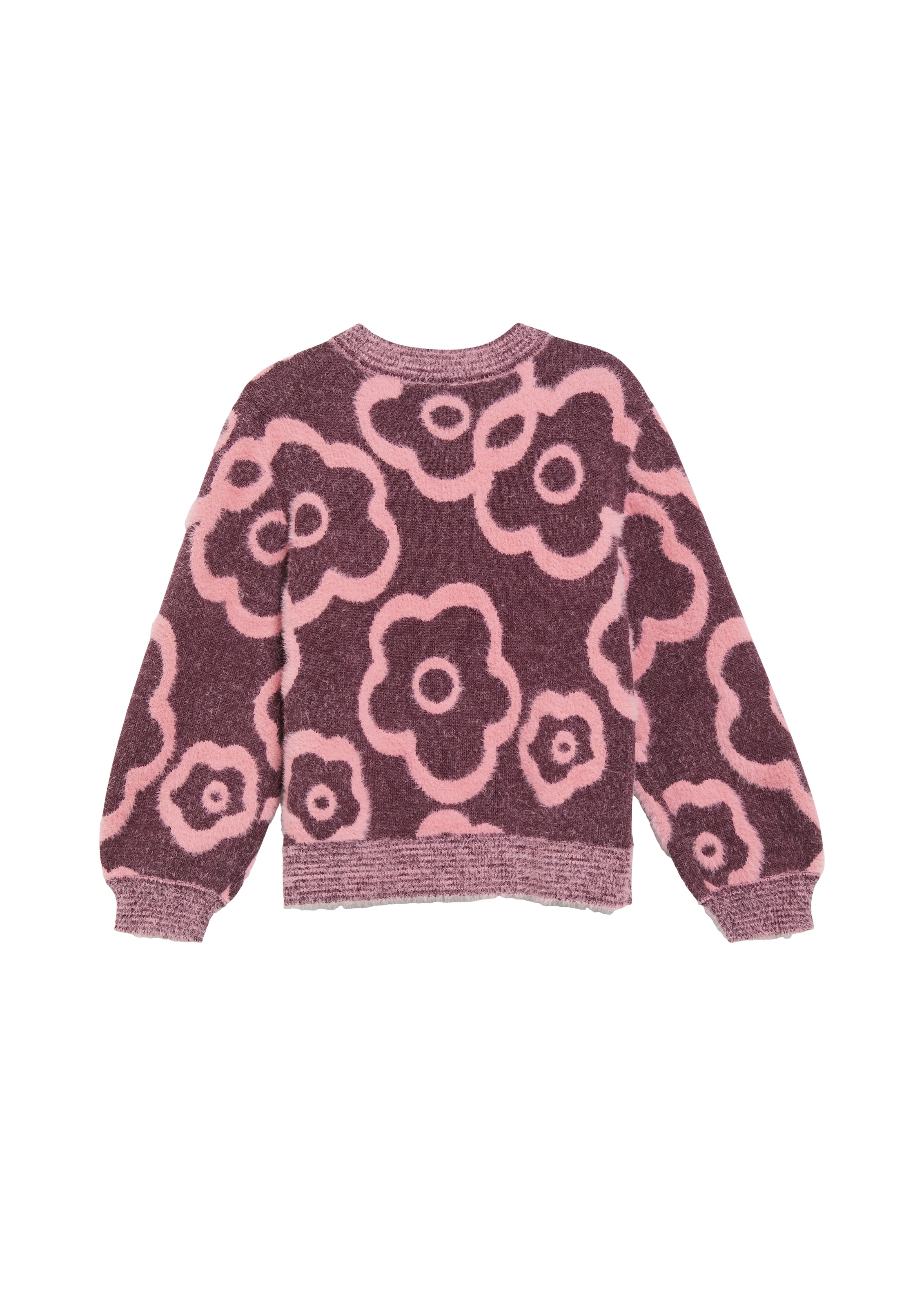 s.Oliver Junior Pull en tricot avec motif floral / pull douillet pour filles