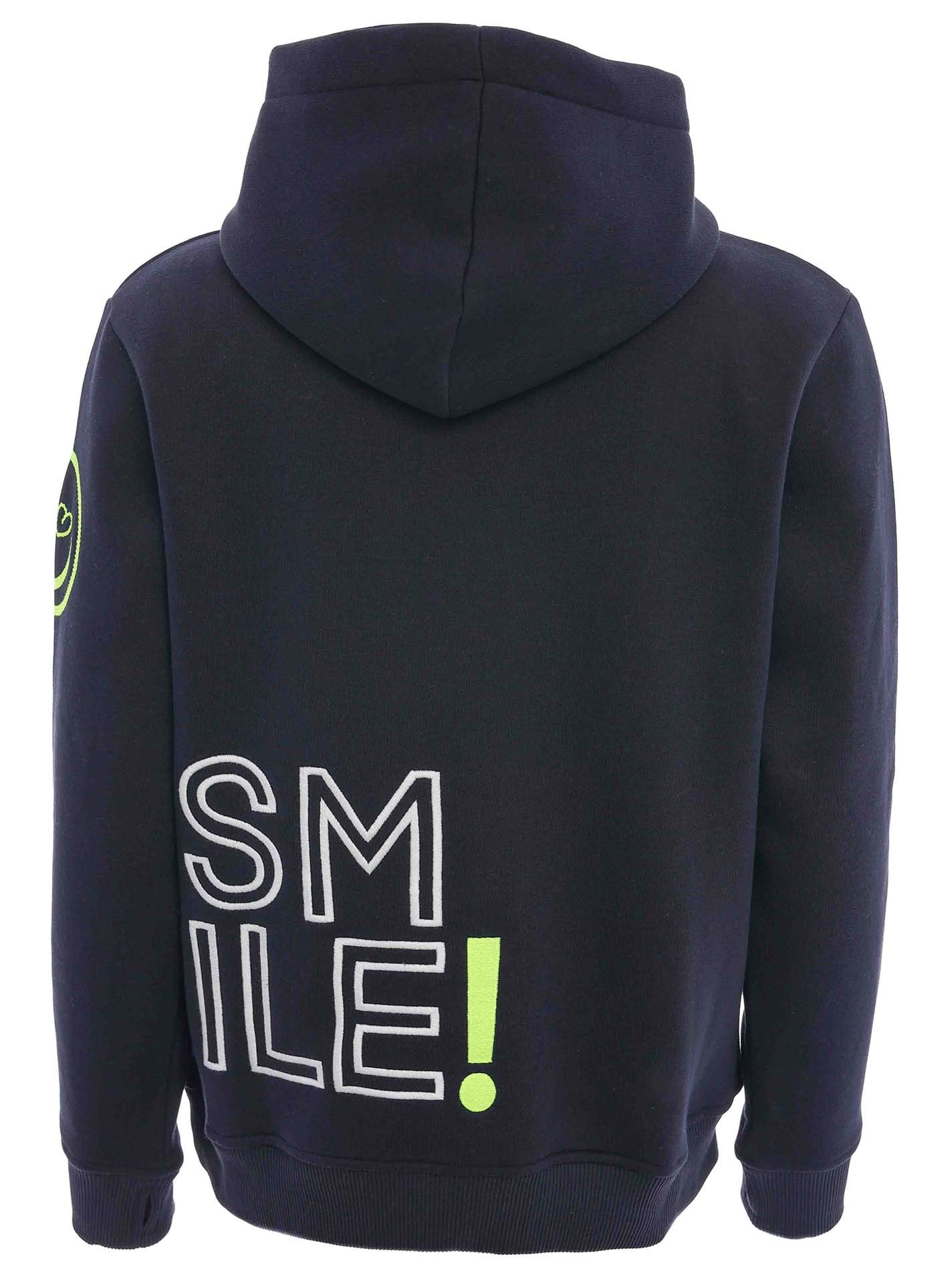Zwillingsherz Hoodie »"Alissa 2.0"«, mit SMILE Stickerei vorne und hinten
