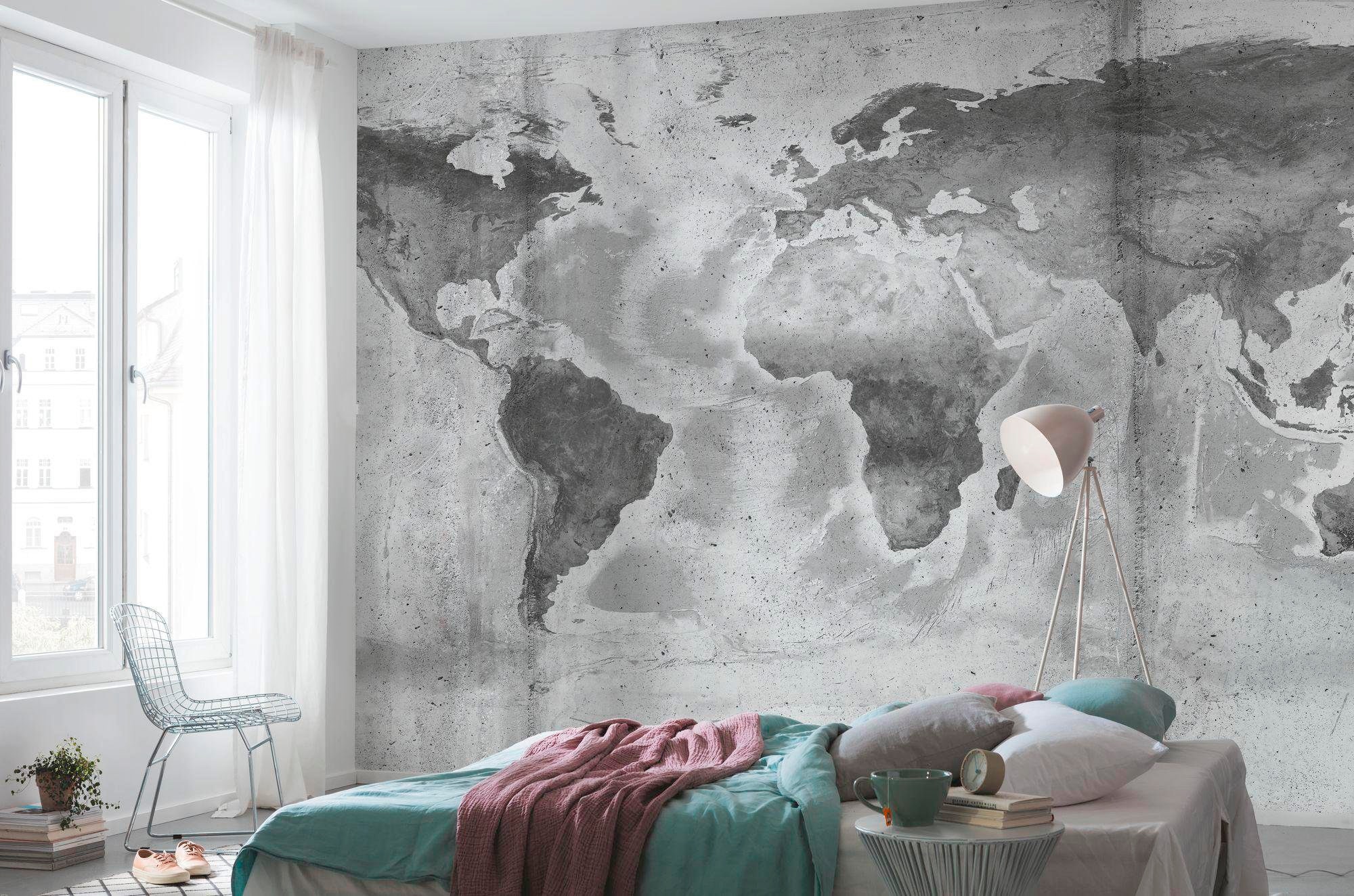 Komar Papier peint intissé »Digitaldruck Vlies -  Concrete World - Grösse 500 x 250 cm« imprimé Wohnzimmer, Schlafzimmer