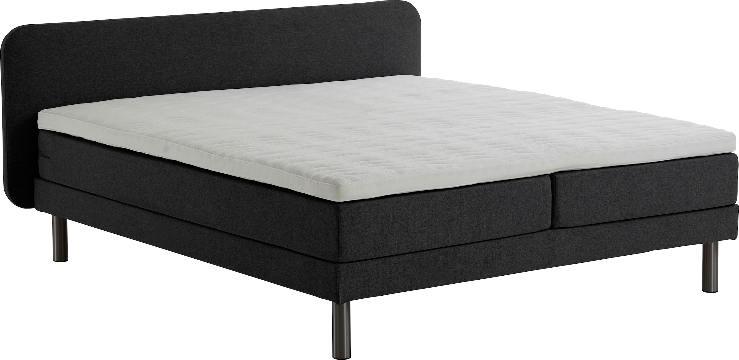 ATLANTIC home collection Boxspringbett »Carola« mit 7-Zonen-Taschen-Federkernmatratze und Komfortschaum-Topper