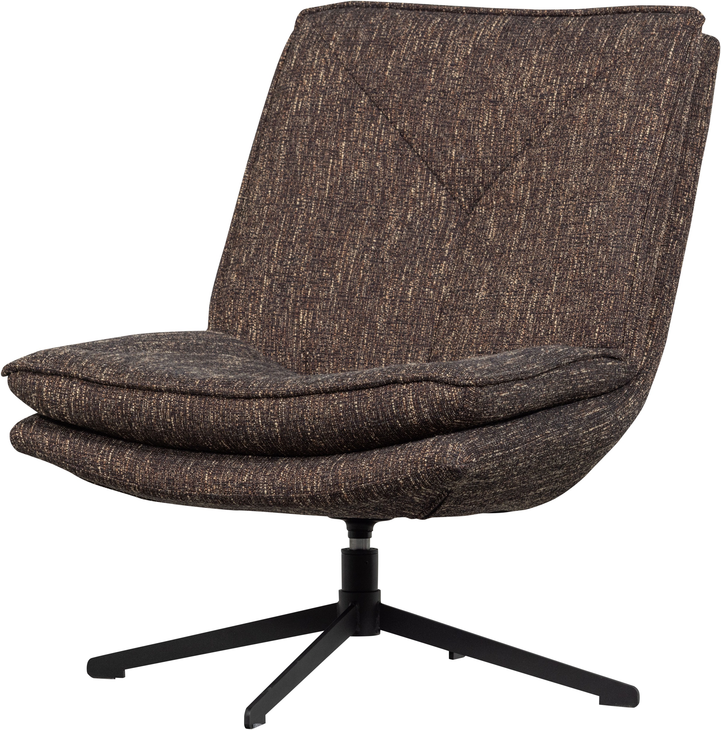 WOOOD Drehsessel »Milaro mit Fling-Melange-Bezug und Drehmechanismus B75 x T94 x H88 cm« Hohe Verschleissfestigkeit, Tragkraft 120 kg, mittlere Sitzhöhe