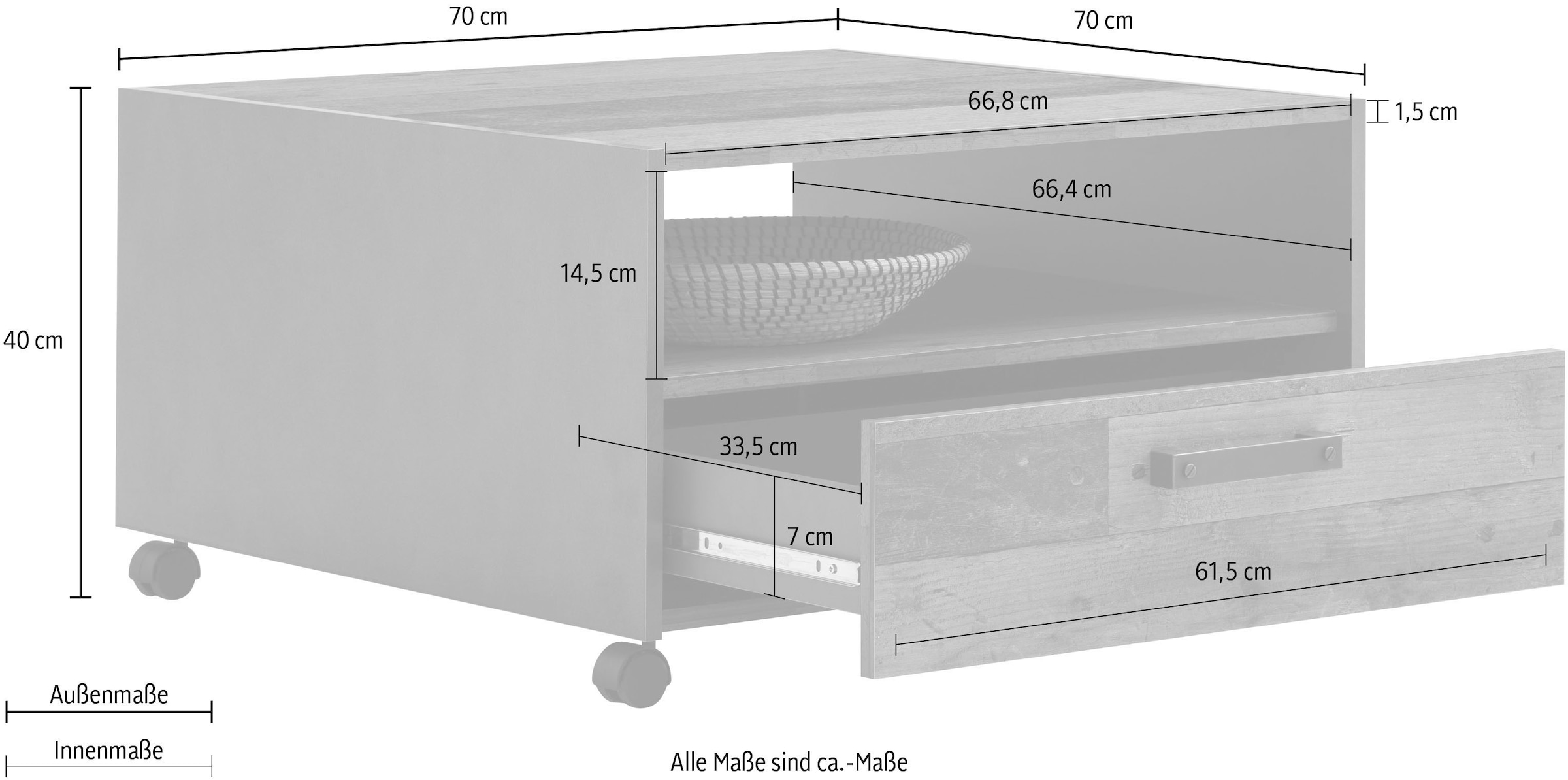 Home affaire Table basse »Tanum«