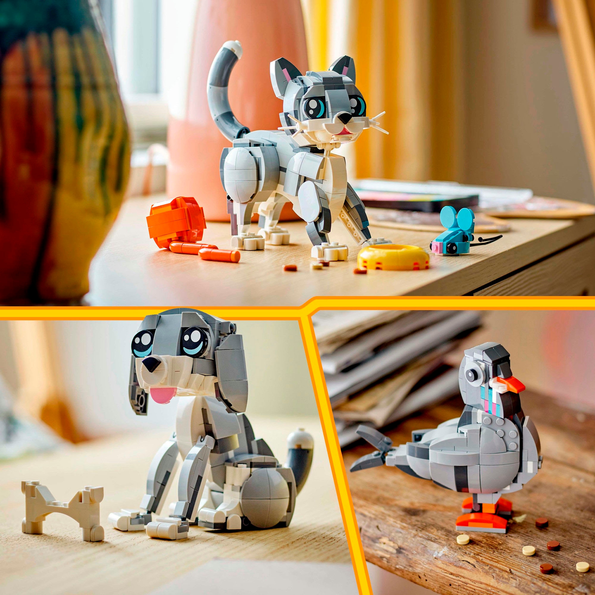 LEGO® Pions de construction »Graue Katze (31163), LEGO Creator« Made in Europe