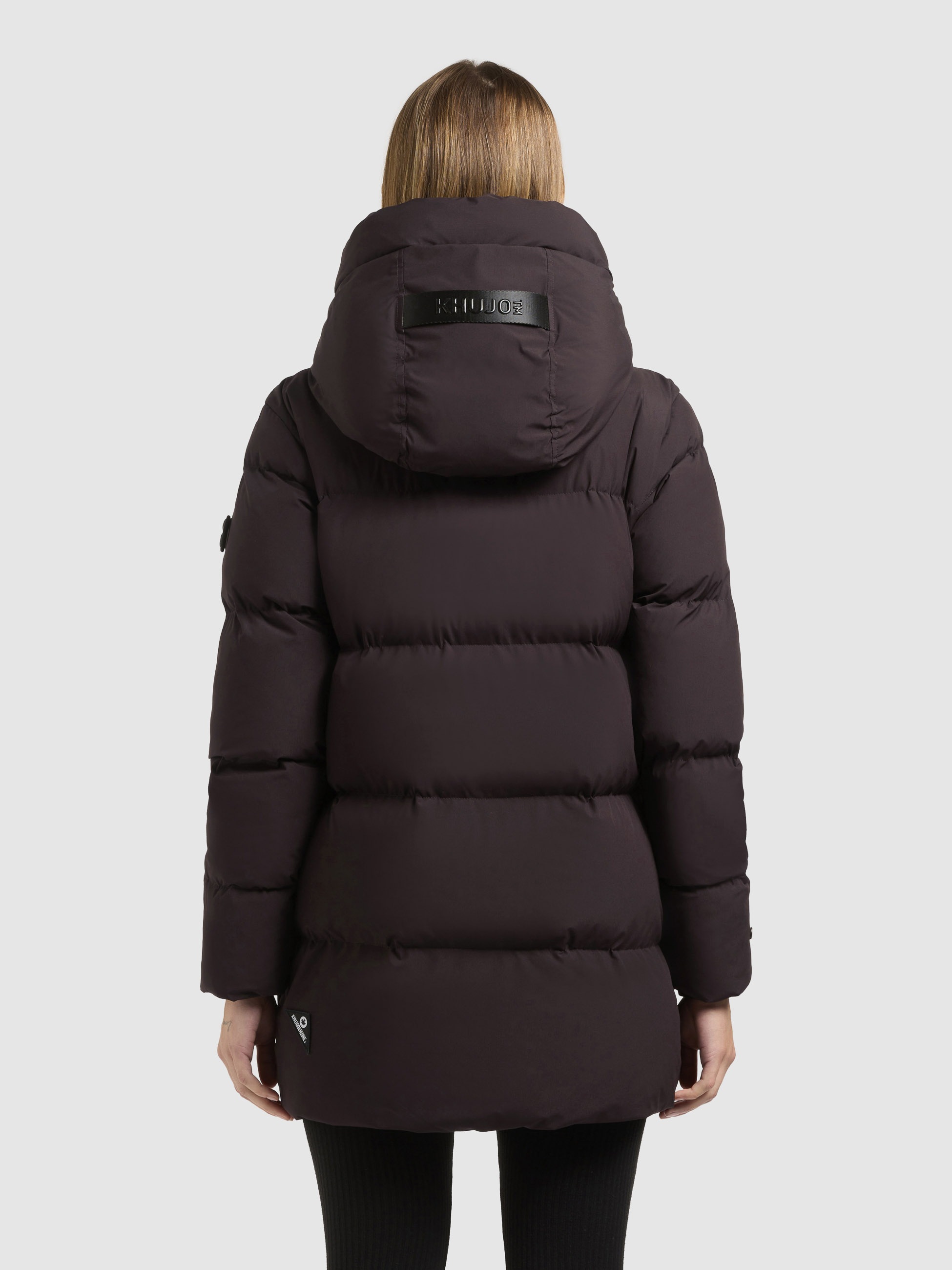 khujo Steppjacke »DROWN2 MATT« mit Kapuze Taschenbeutel mit Fleece