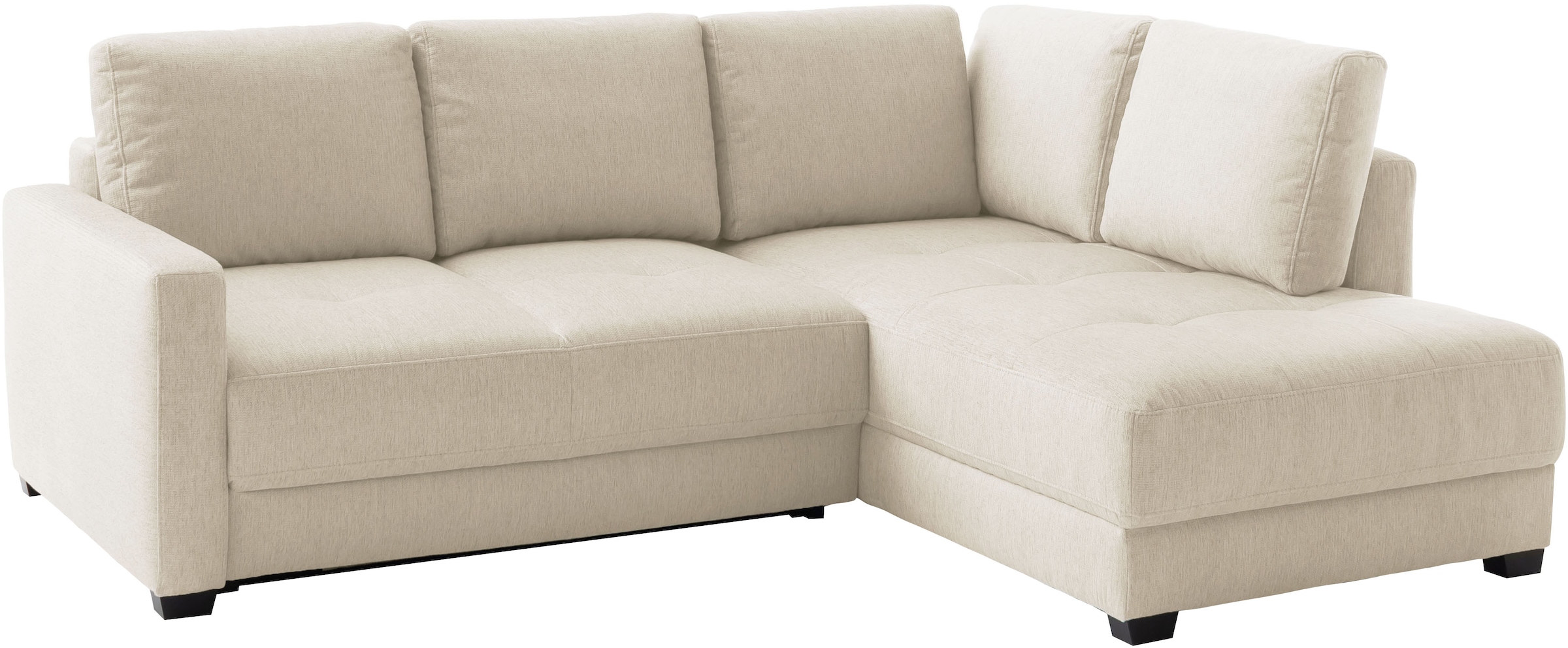 Mr. Couch Canapé d'angle »Pierre, L-Form mit BoxSpring« Mit Boxpring-Taschenfederkern