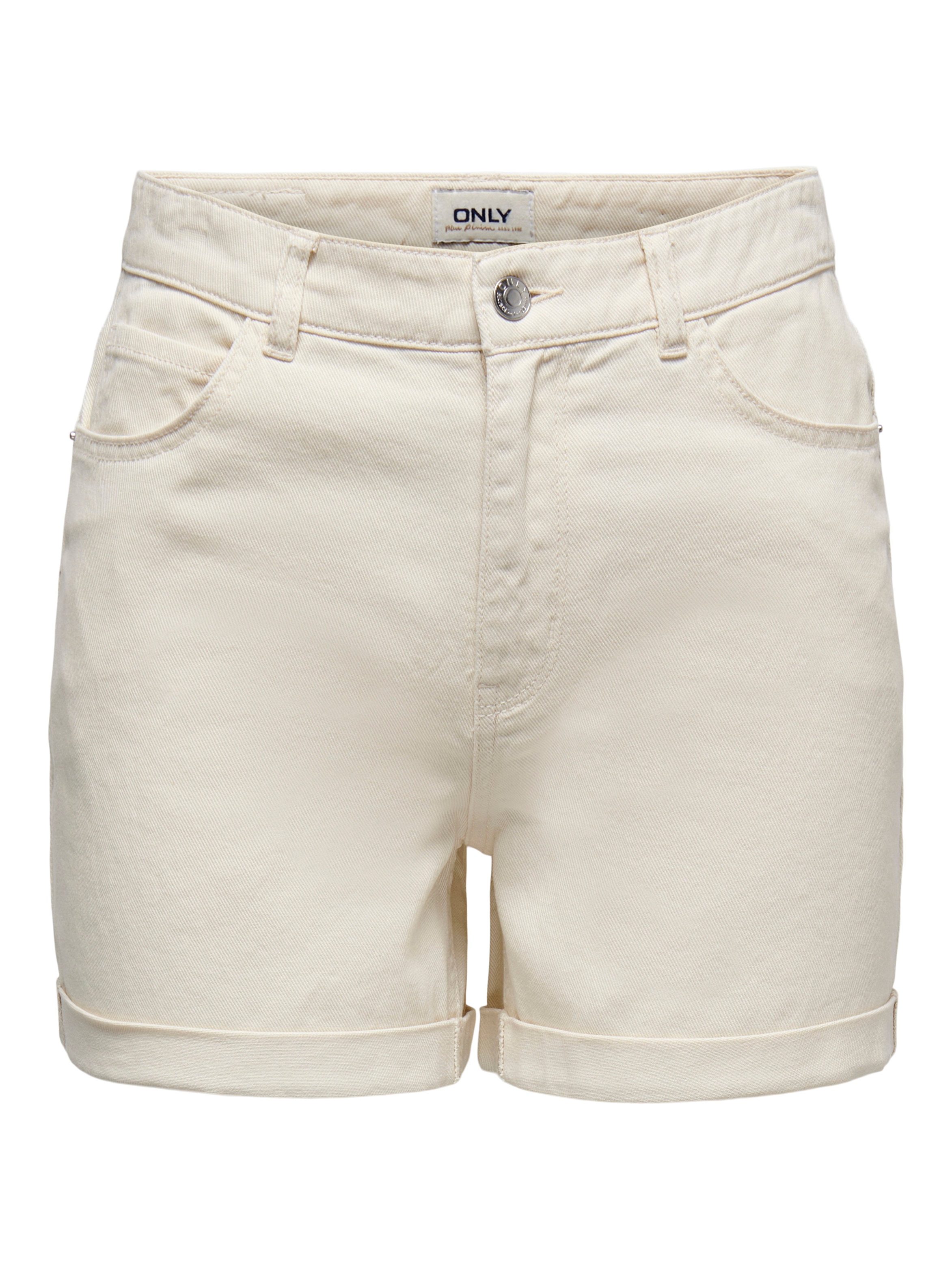 ONLY Short »ONLVEGA HW MOM DNM SHORTS NOOS«  Coton, coupe régulière, taille haute