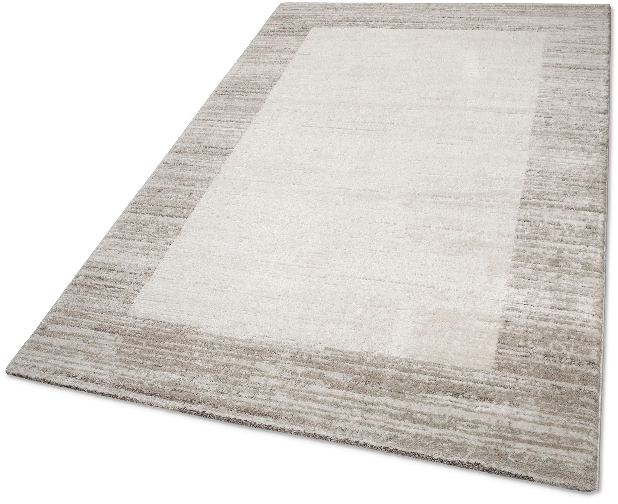 GOODproduct Teppich »Alaric« rechteckig 18 mm Höhe Kurzflor, modernes Bordüre Design, weiche Oberfläche, Wohnzimmer