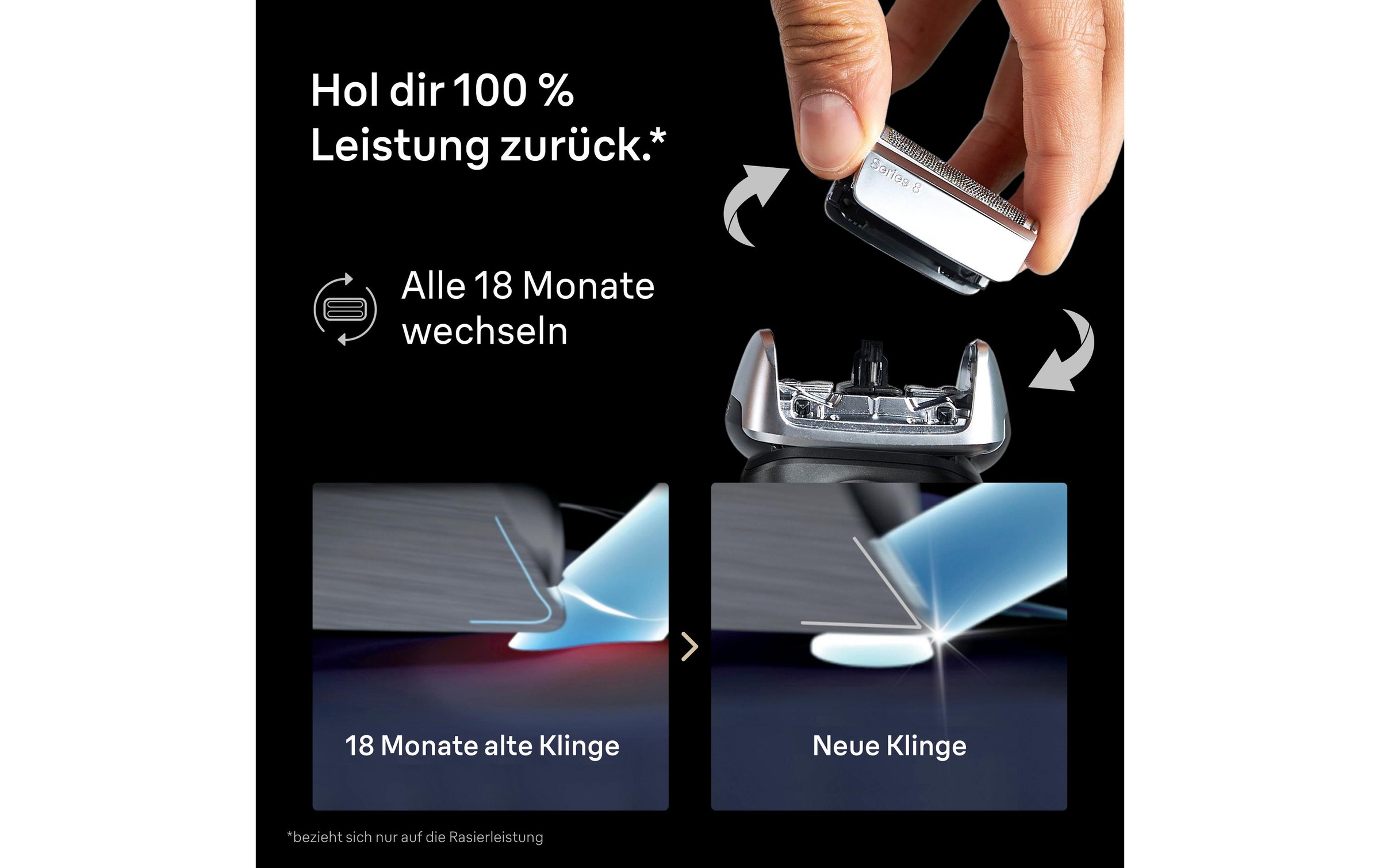 Braun Tête de rasage de rechange »Series 8 Scherkopf 83M«