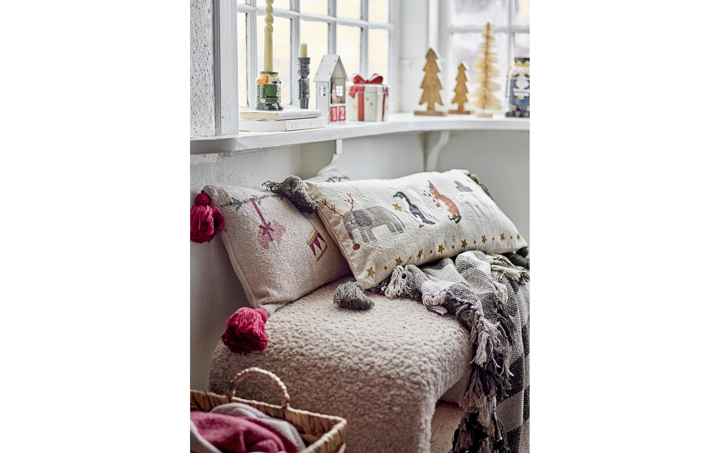 Bloomingville Wohndecke »Jodina 130 x 160 cm« Wohndecke aus recycelter Baumwolle