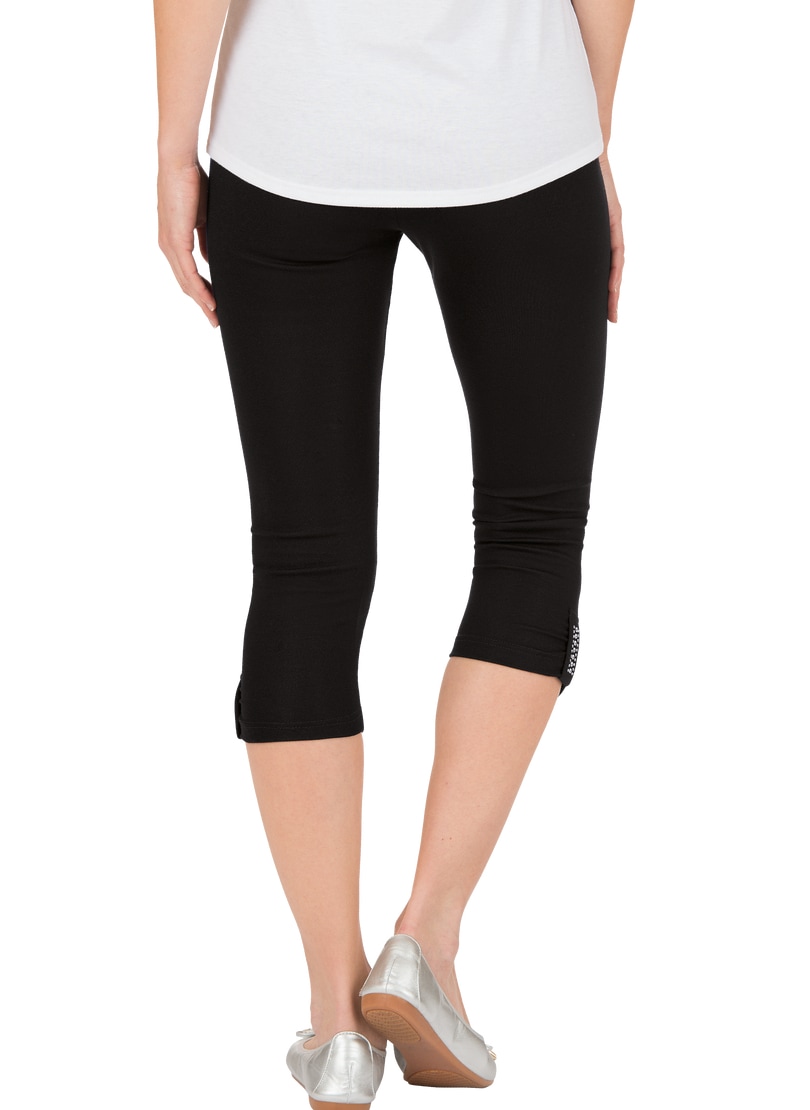 Trigema Leggings »TRIGEMA Leggings 7/8 mit Kristallsteinen«