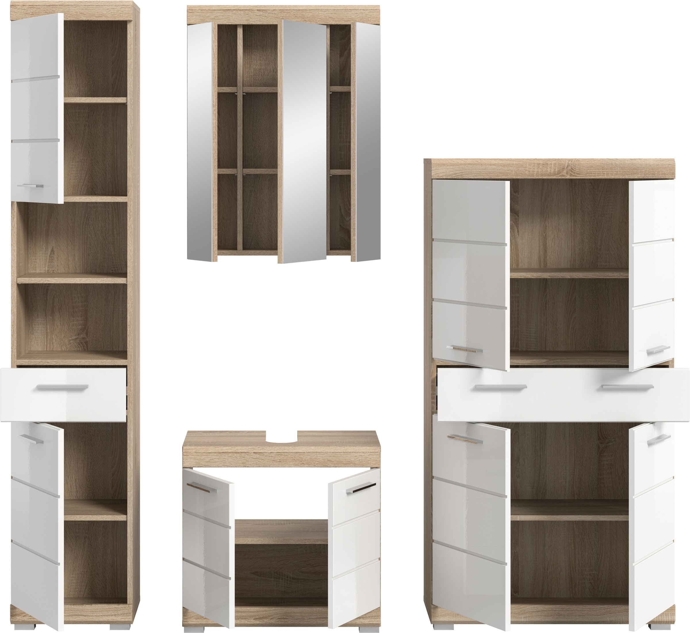 INOSIGN Badmöbel-Set »Siena, 4 teilig, bestehend aus:« Set, TOPSELLER!, 4 Stk. tlg.