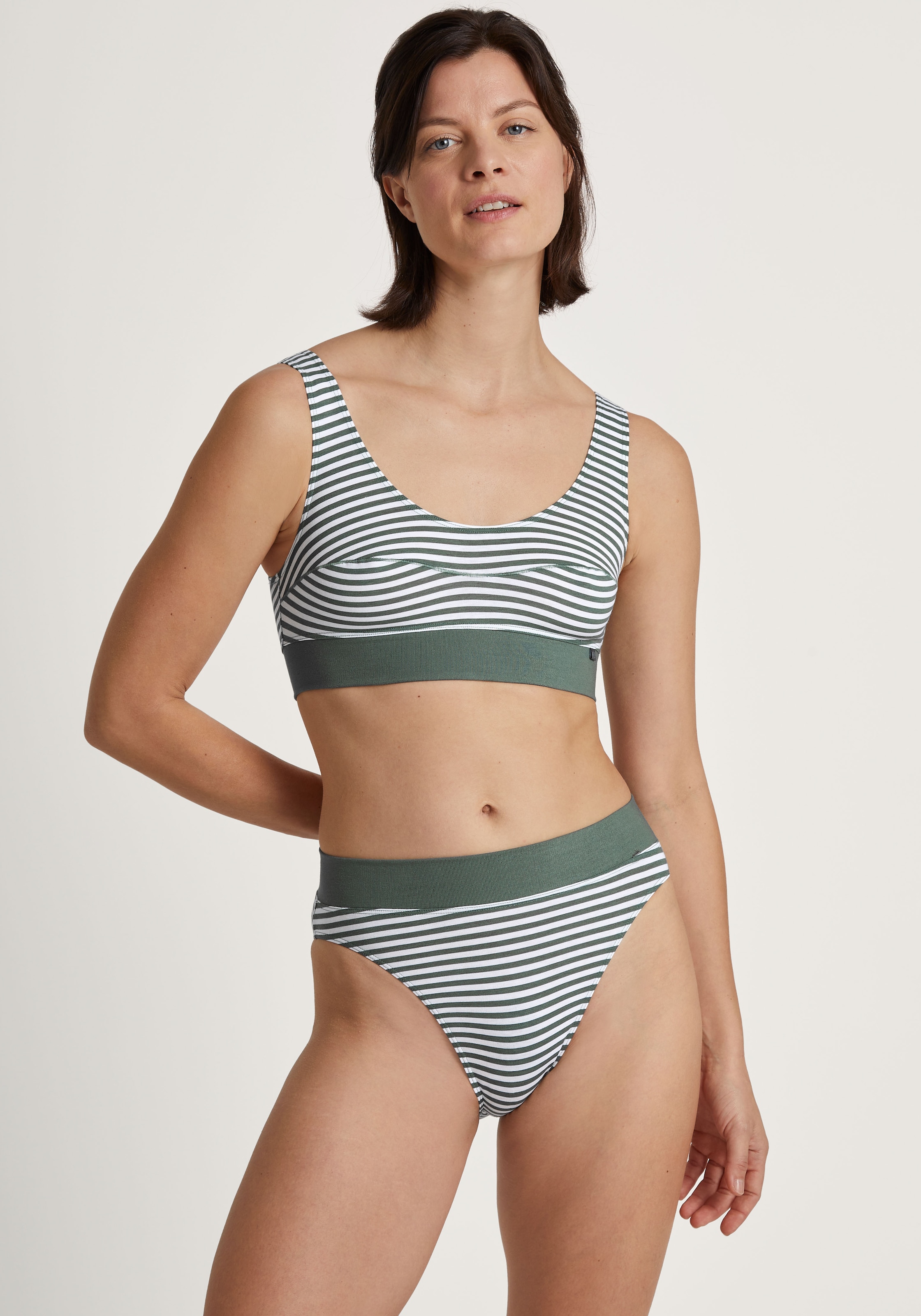 CALIDA Bustier »Elastic« large bande sous la poitrine, sans armatures, mélange de coton
