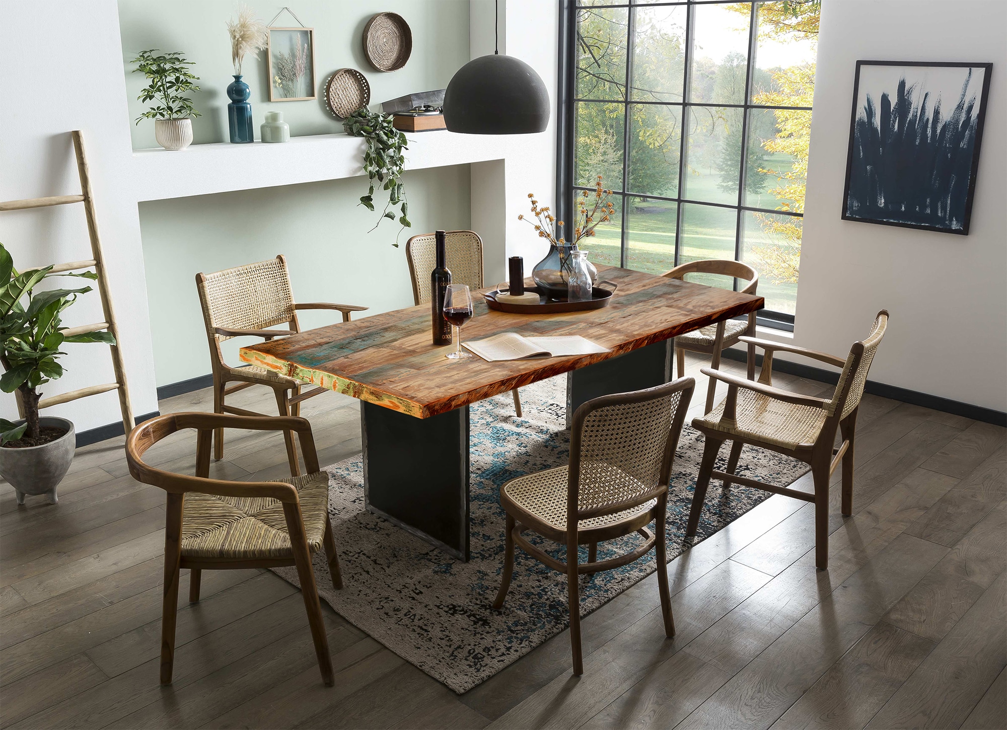 SIT Pied de table »Chinon aus Metall im Used Look für Platten von 160–240 cm« 1 cuis tlg. aspect usé