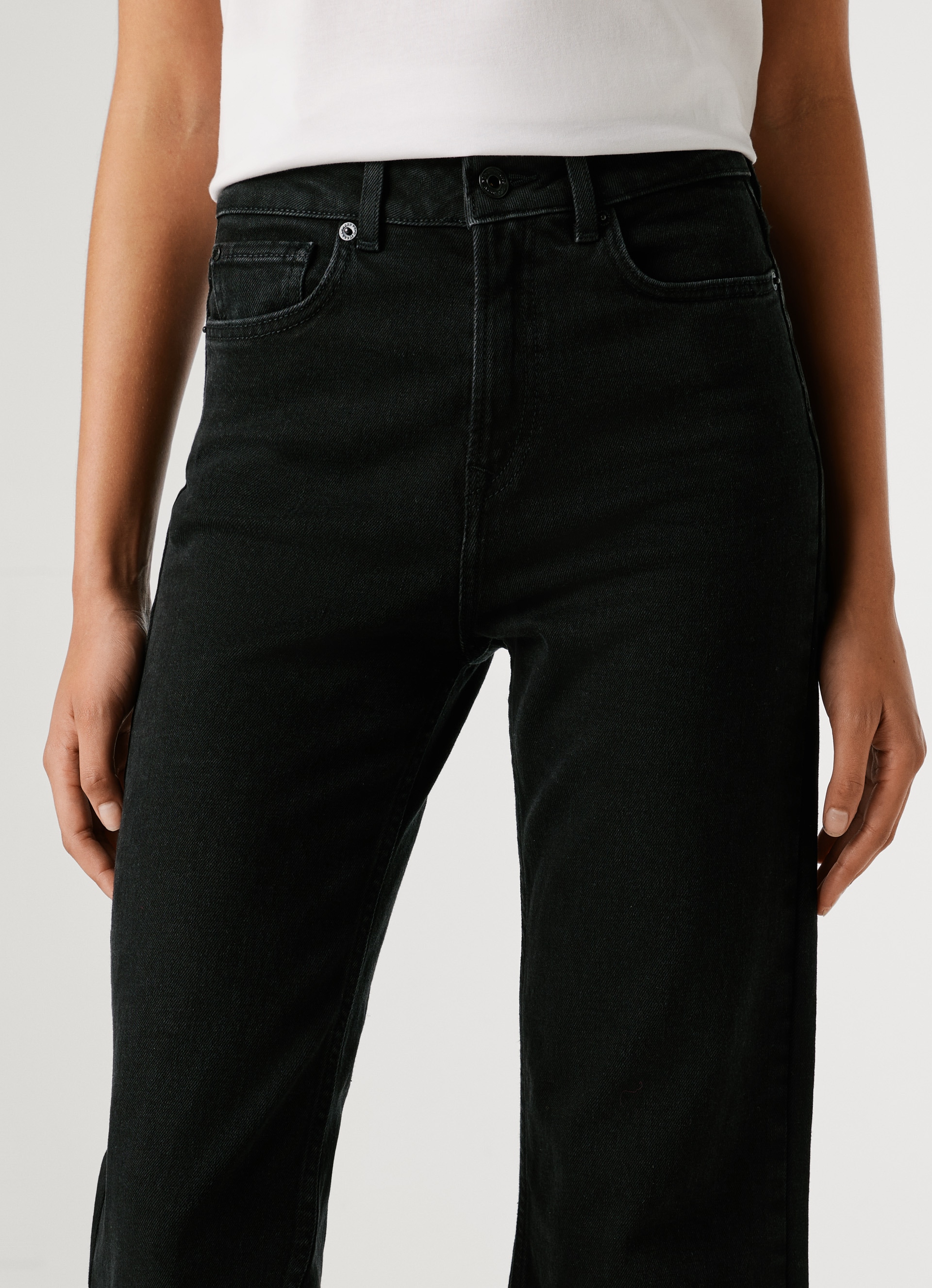 Pepe Jeans High-waist-Jeans »WILLA BLK« Flare Leg, mit dekorativen Nieten