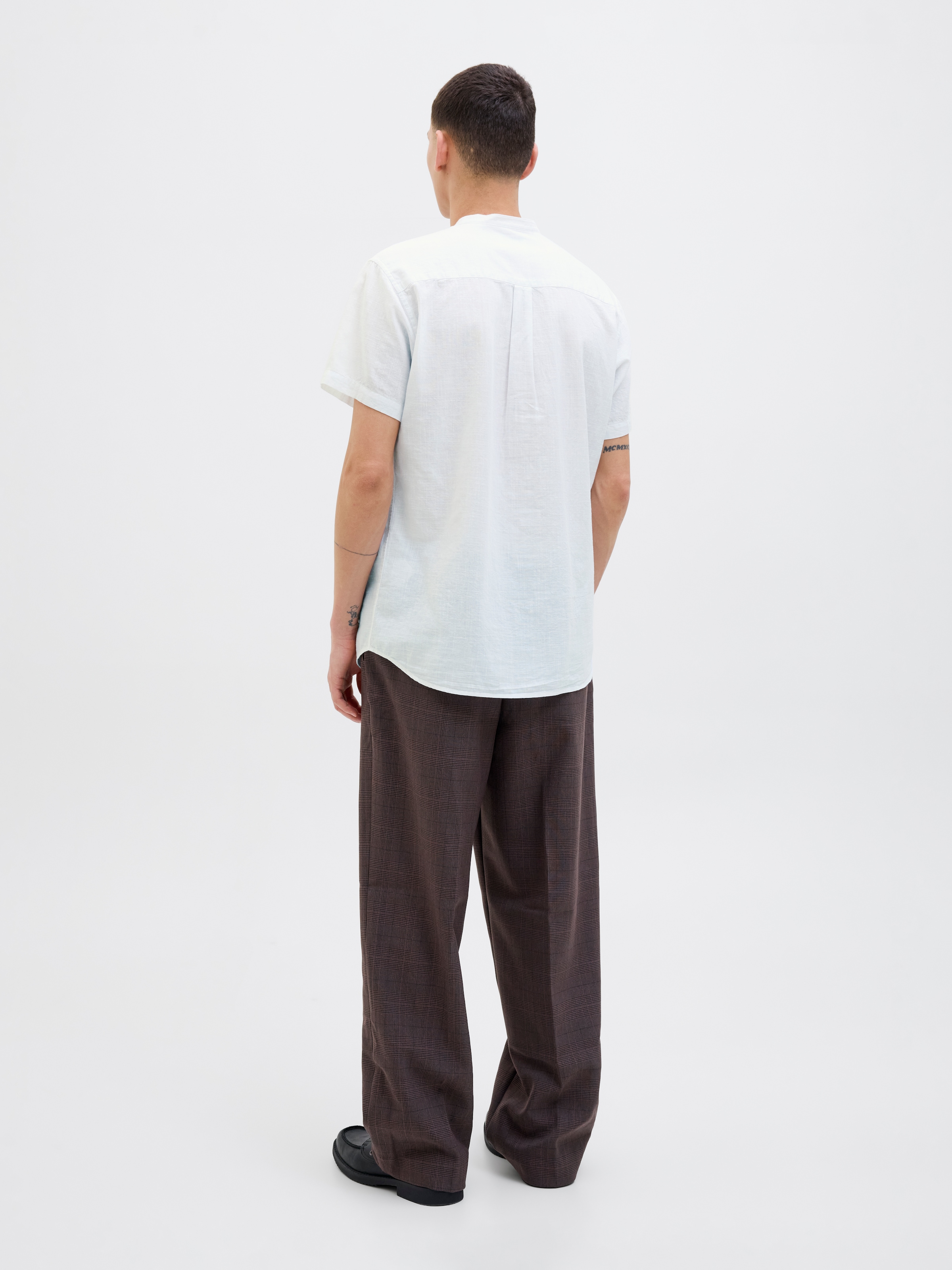 Jack & Jones Kurzarmhemd »JJESUMMER BAND SHIRT SS SN« mit Bandkragen