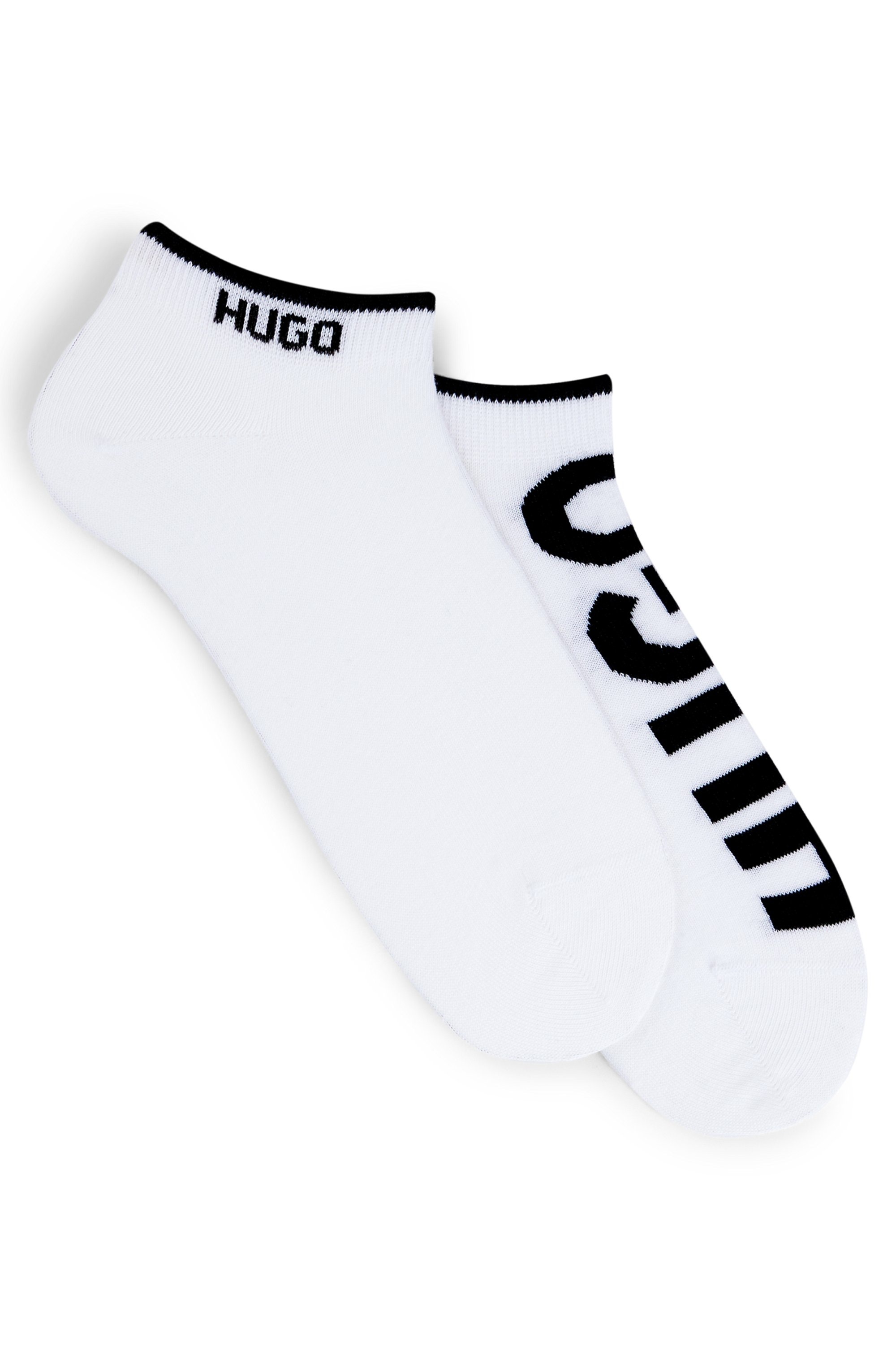 BOSS Chaussettes d'affaires »2P AS Logo CC« Packung, 2er Pack, 2 cuis tlg. mit grossem HUGO Logo-Schriftzug