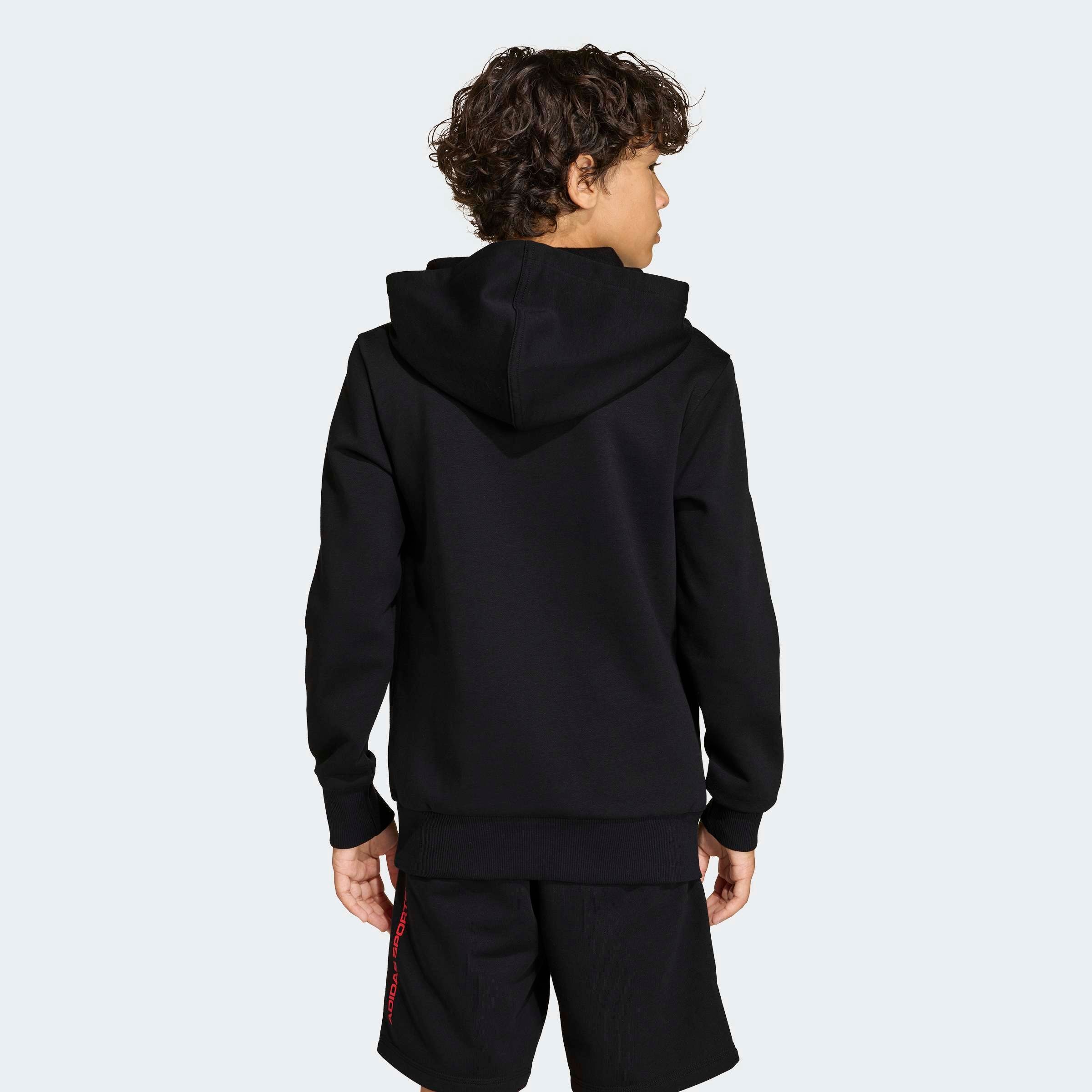 adidas Sportswear Kapuzensweatshirt »ADIDAS SLOGAN FLEECE-HOODIE«, mit Kängurutasche, sportlicher Stil, aus weichem Fleece
