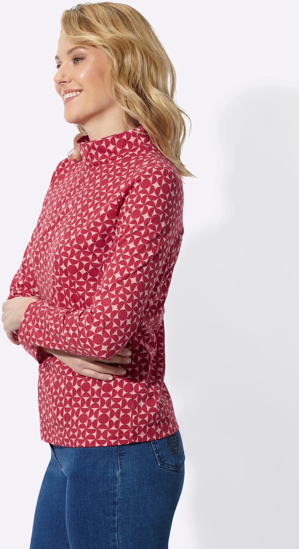 Classic Basics T-shirt à col montant »Langarm-Shirt« 1