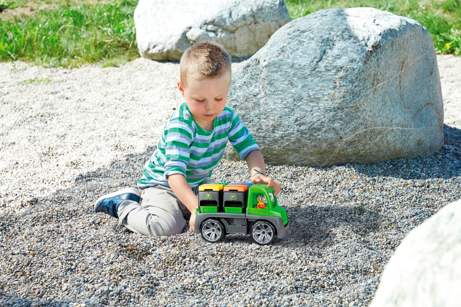 Lena® Spielzeug-Transporter »Truxx Recycling Truck« inkl. 1 Spielfigur; Made in Europe
