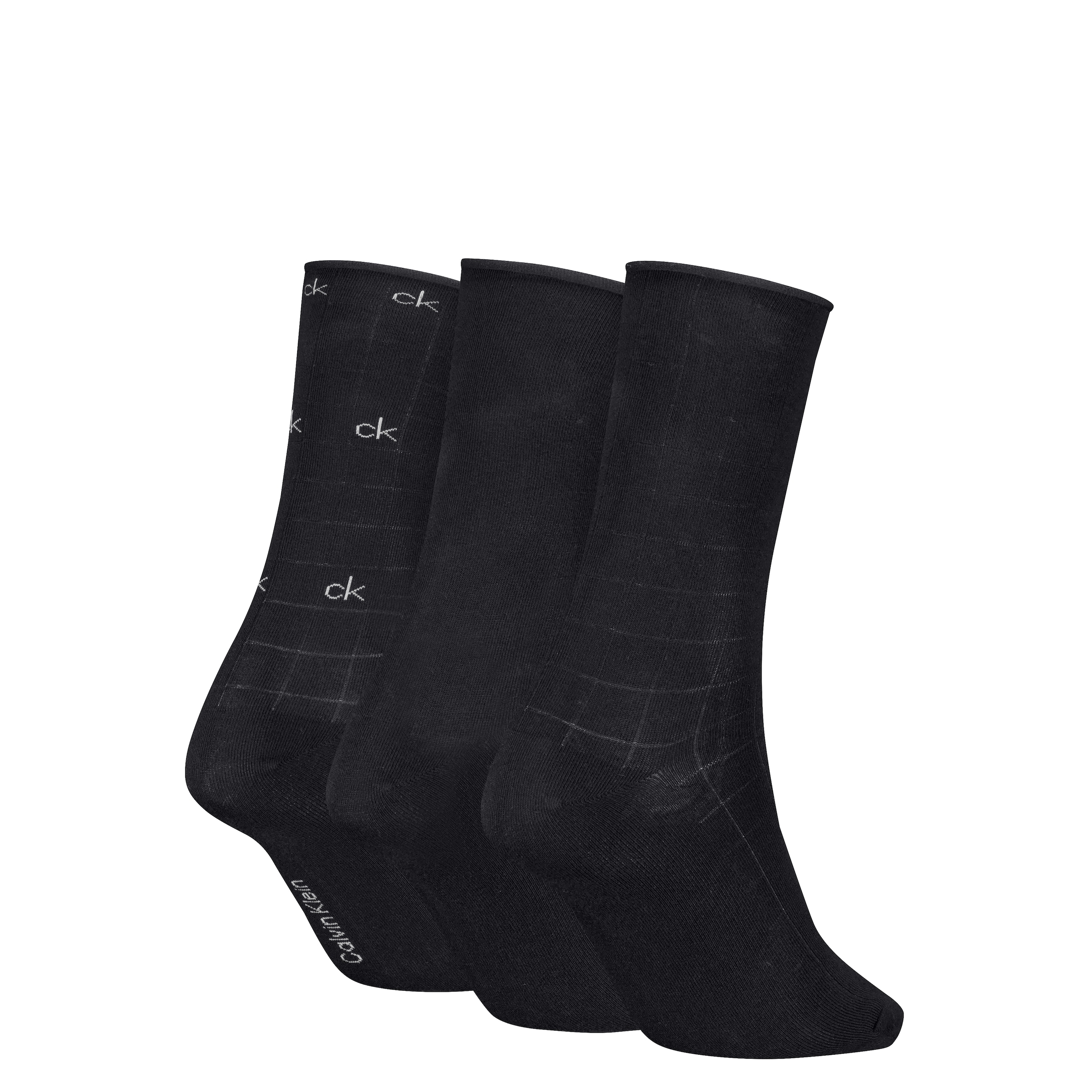 Calvin Klein Socken »CK WOMEN SOCK 3P GIFTBOX GRID AOP« 3er Pack,  Geschenkbox