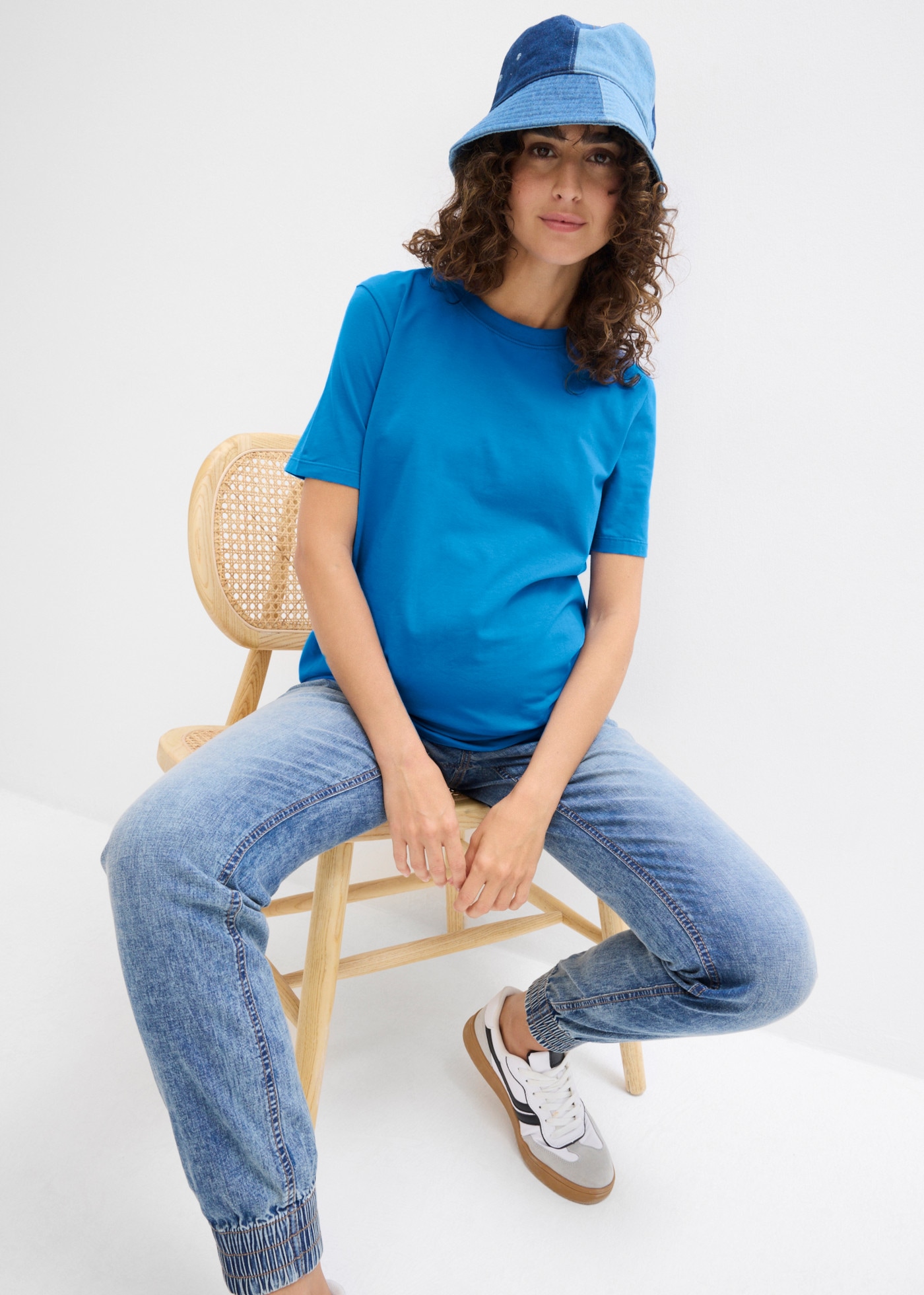 bonprix Umstandsshirt Packung, 2er, 2 Loose Fit Passform - perfekt für die Schwangerschaft