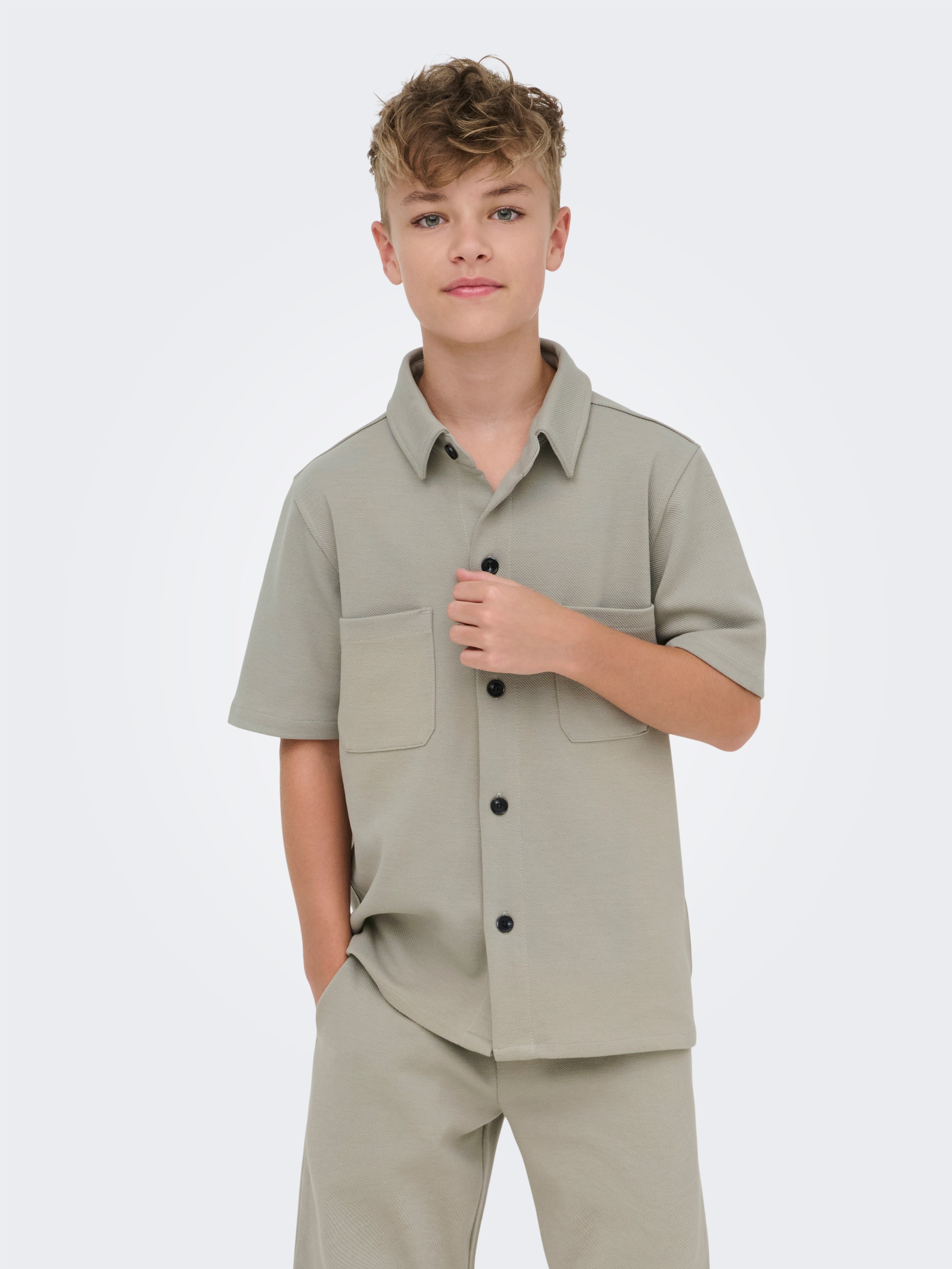 ONLY & SONS junior Kurzarmhemd »OSJNEW KODYL REG SS SHIRT SWT NOOS« Baumwollmischung, regular fit