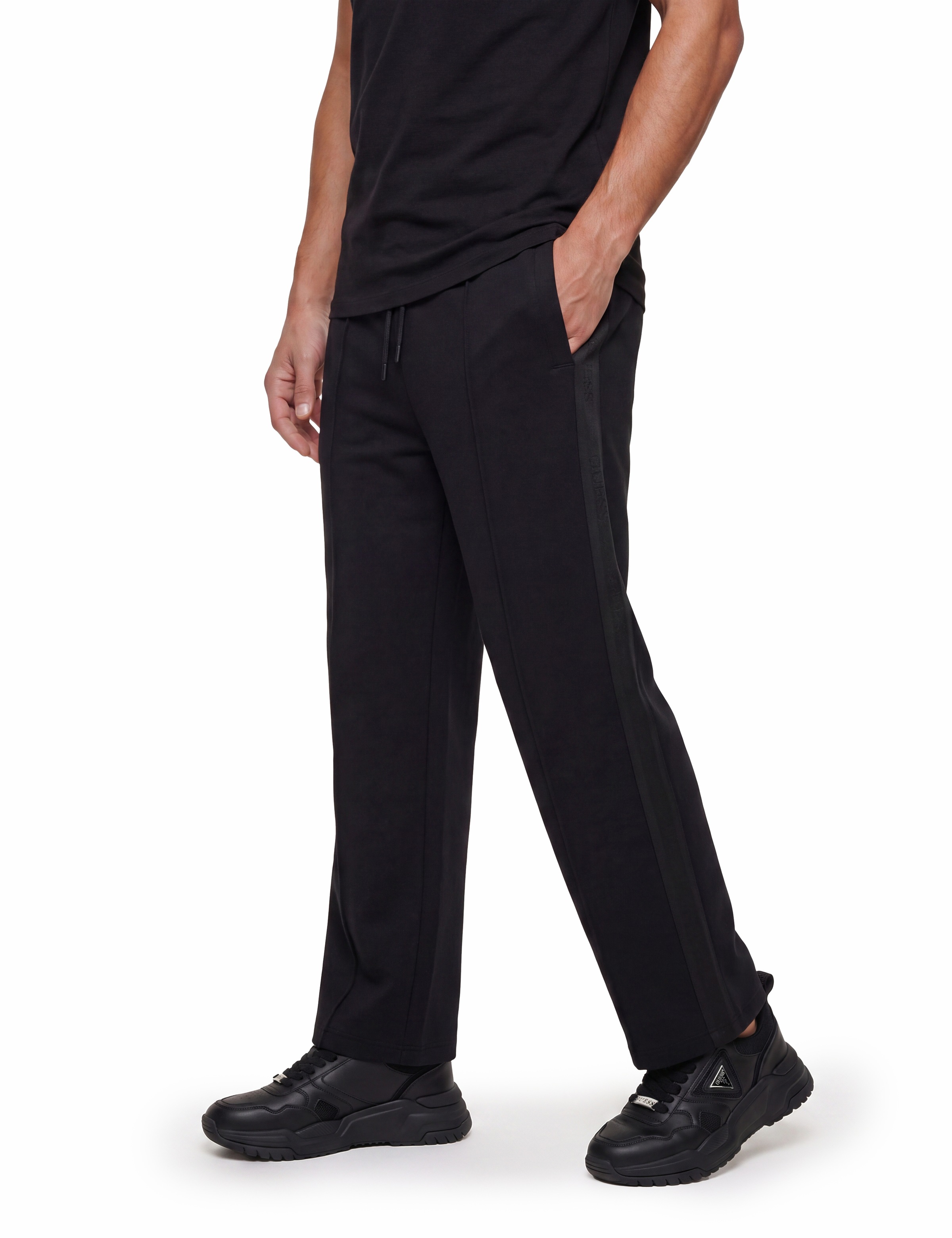 Guess Jogginghose »THOR«  mit seitlichem Logoschriftzug, Regular Fit, Baumwoll-Mix