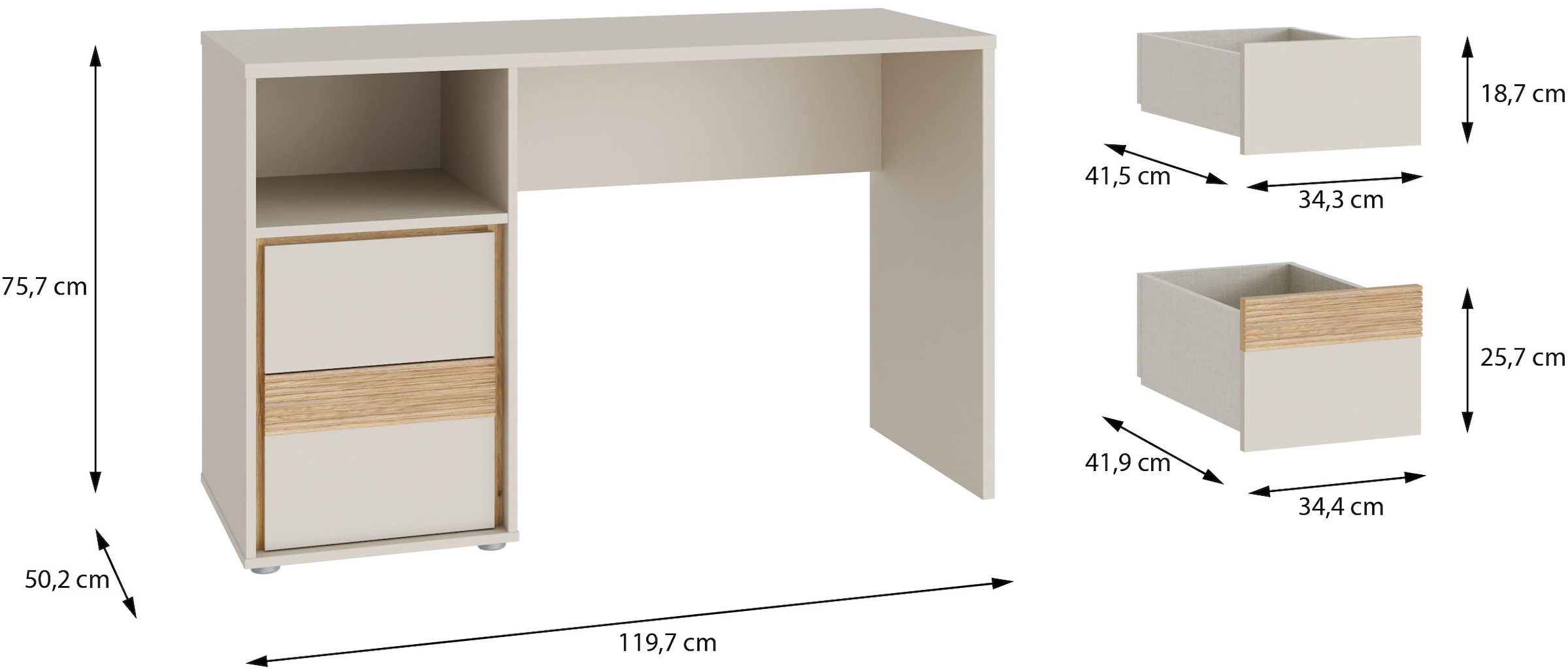 FORTE Bureau L/H/P 119,7/75,7/50,2