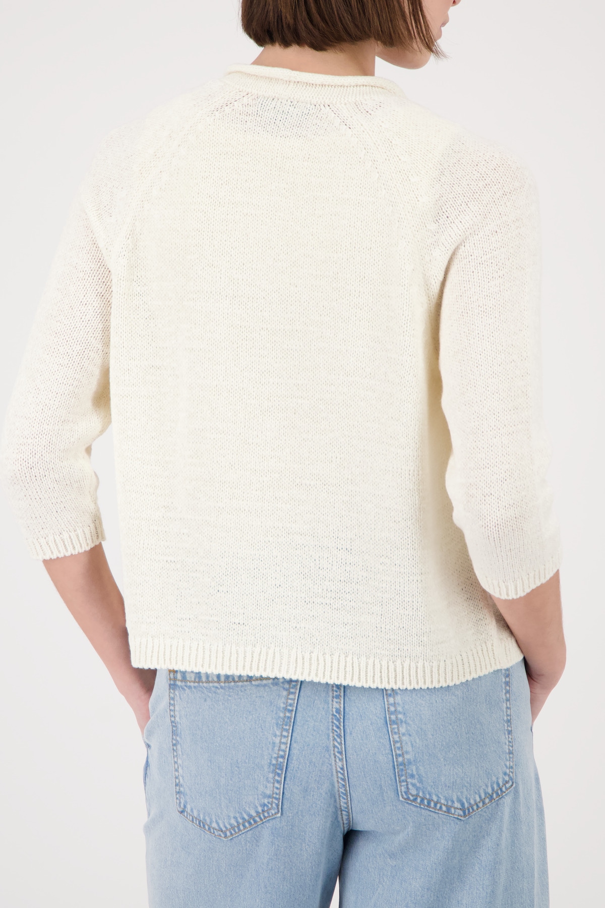 Monari Strickjacke »Jacke Stricküberwurf Basic« Regular fit mit Halbarm