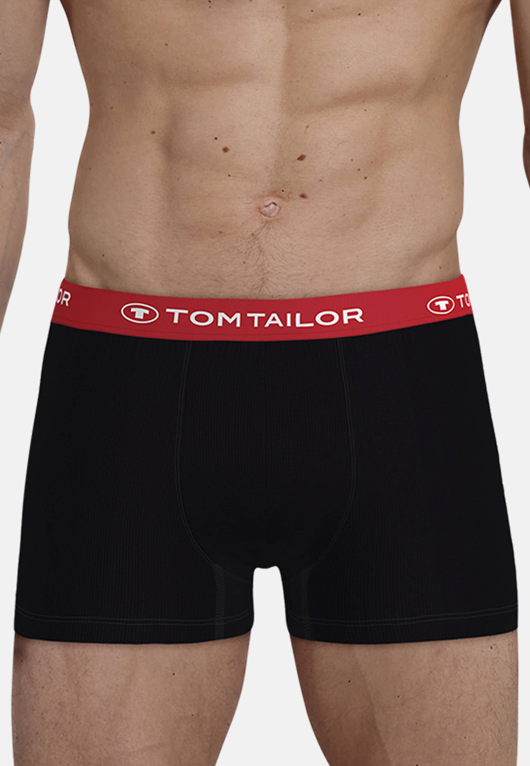 TOM TAILOR Boxershorts »Buffer« 3er Pack,  weich, bequem, basic, eng, Logobund, Baumwollmix