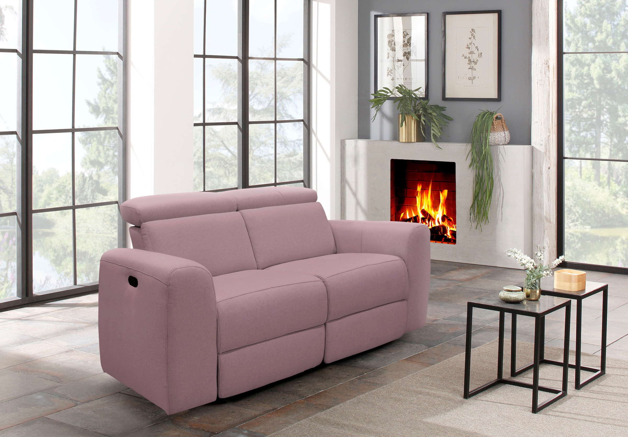 Home affaire 2-Sitzer »Sentrano« 152 cm, man. o. elektr. Relaxfunktion und USB/Kopfverstellung