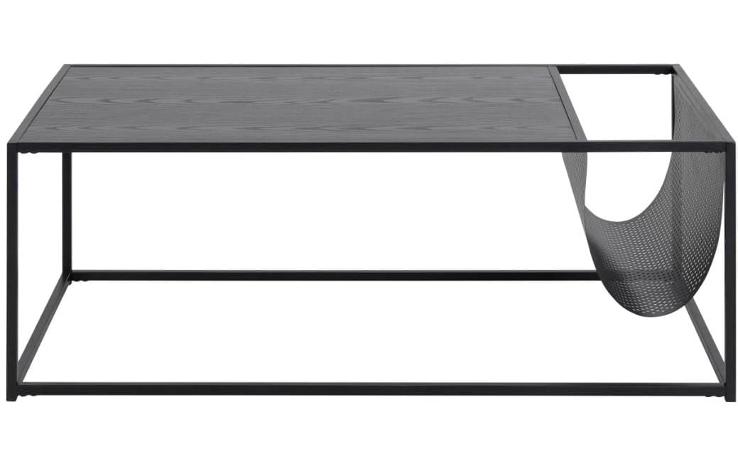 AC Design Table basse mit Gestell aus Metall, rechteckige Form, Zeitungsständer aus Metall