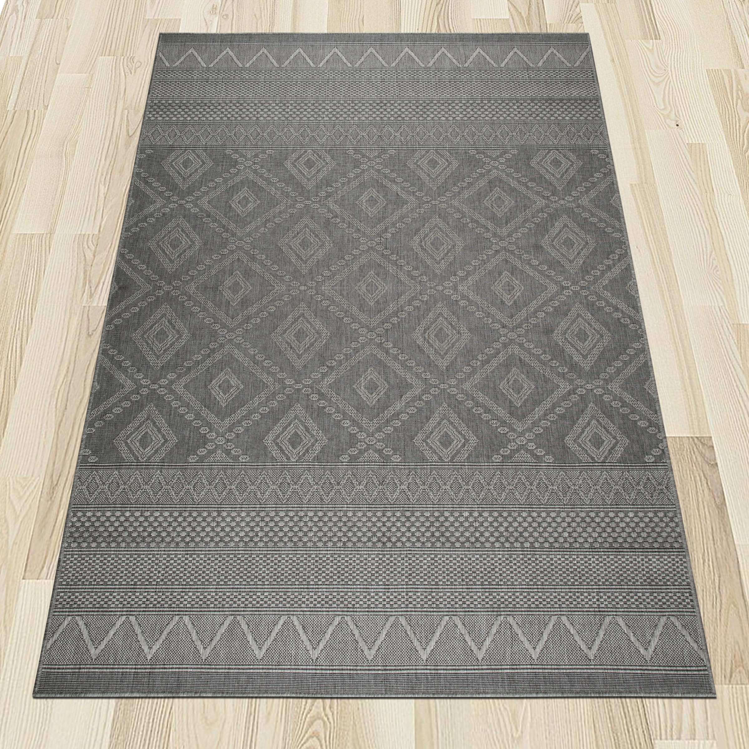 my home Tapis »Toronto auch als Läufer erhältlich« Rectangulaire 3 mm Höhe In- und Outdoor geeignet, Sisal-Optik, Wetterfest & UV-beständig, Boho