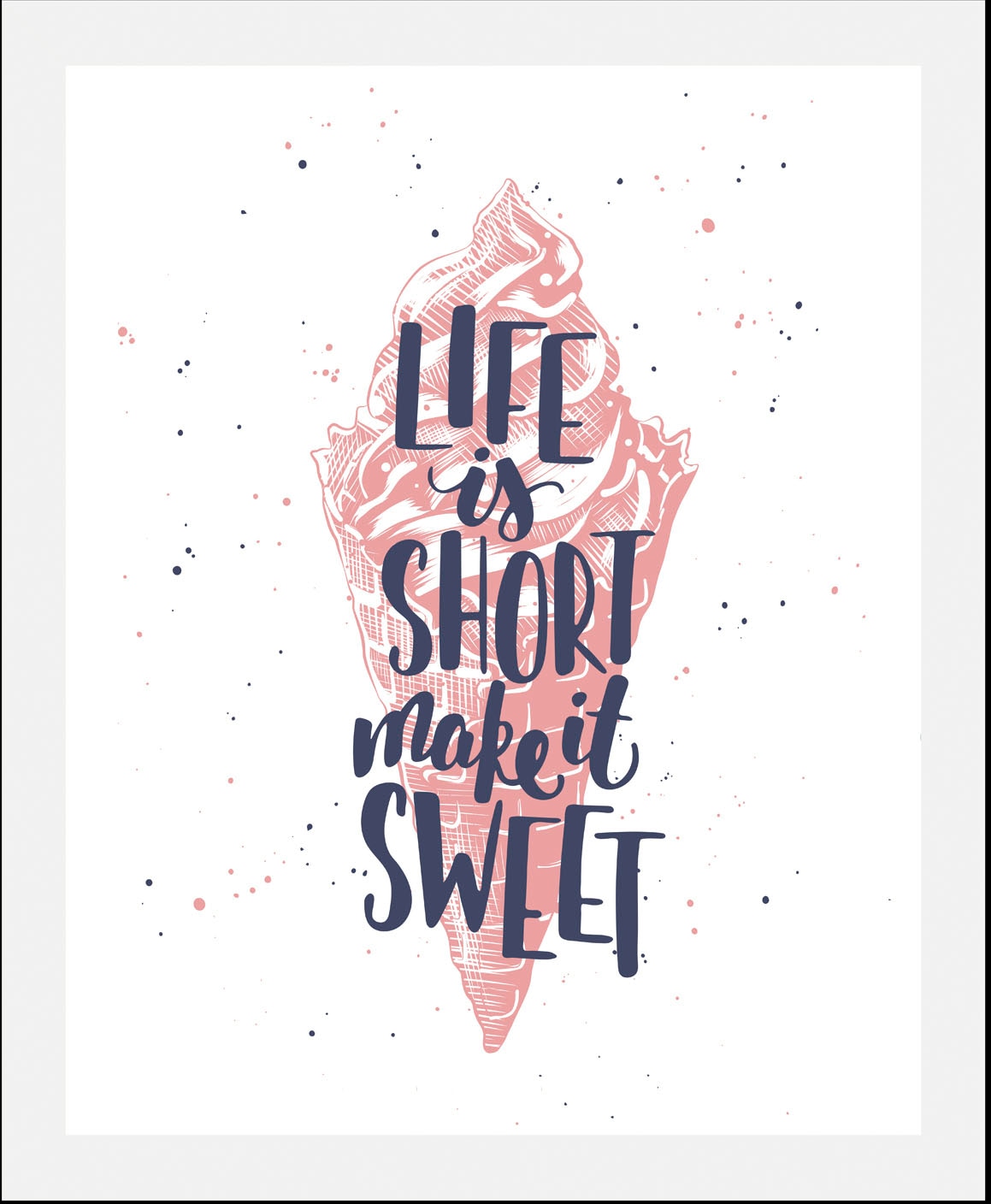 queence Bild »Sweet« Humor | Motivationsbilder | Schriftzug | Schriftzüge | Sprüche & Texte 1 Stk. tlg. gerahmt