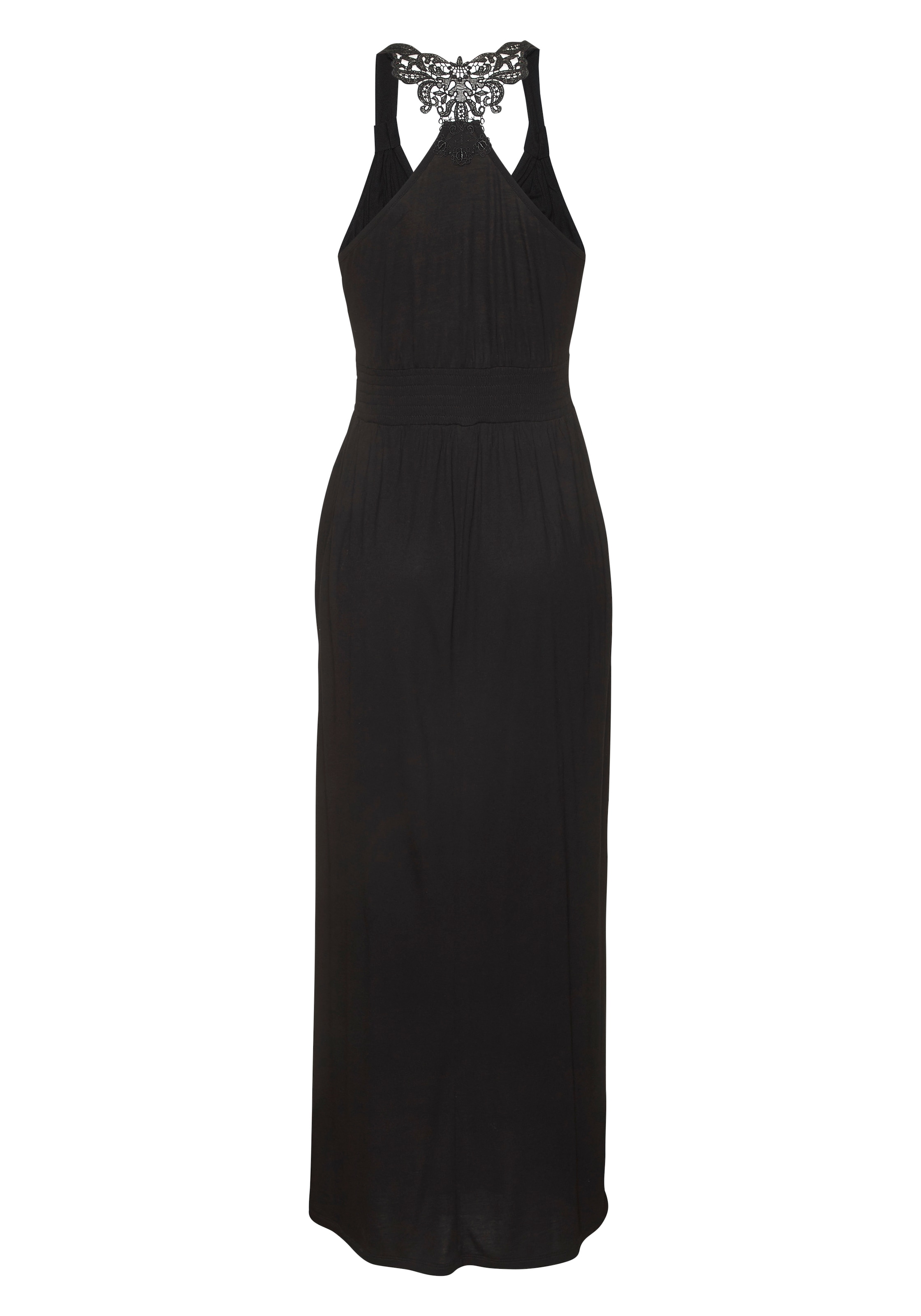 LASCANA Maxi robe mit Häkel-Detail am Rücken, Sommerkleid