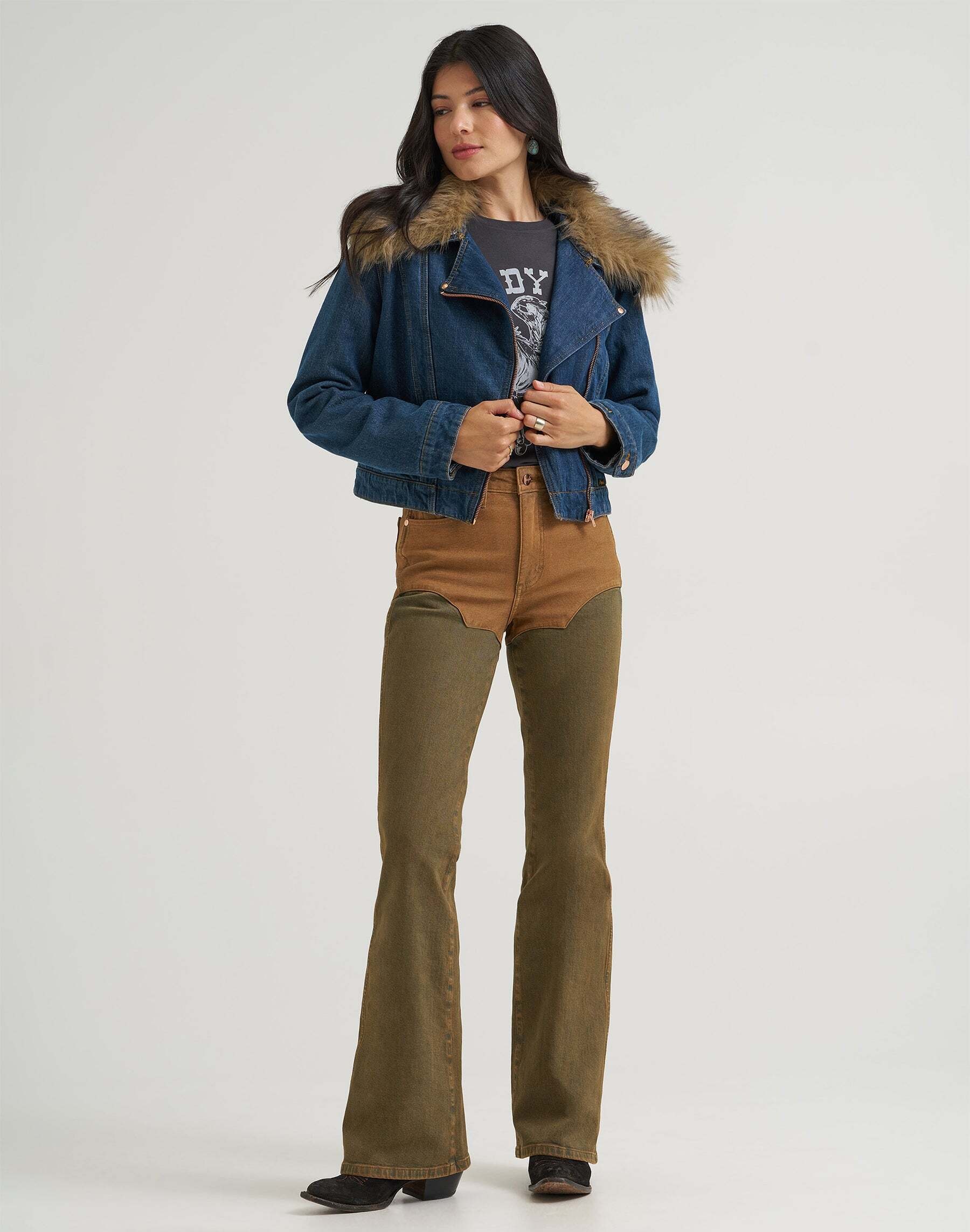 Wrangler Jeansjacke »WRANGLER Jeansjacke Moto«