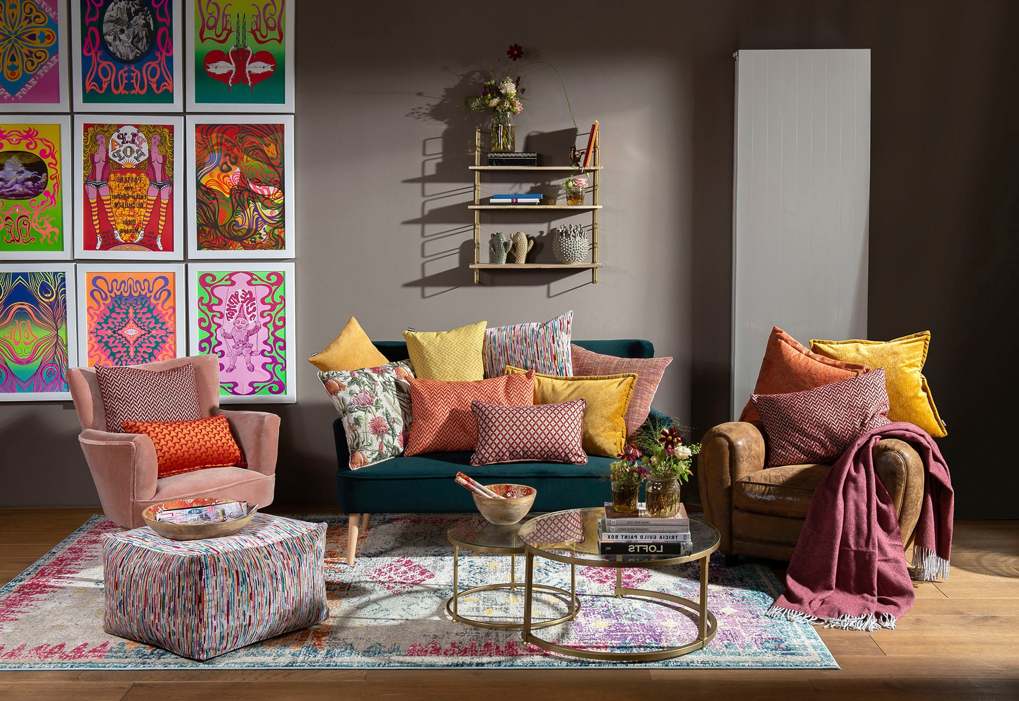 H.O.C.K. Coussin décoratif »Zircono« mit Ethnomuster, Kissenhülle mit Füllung, 1 Stück