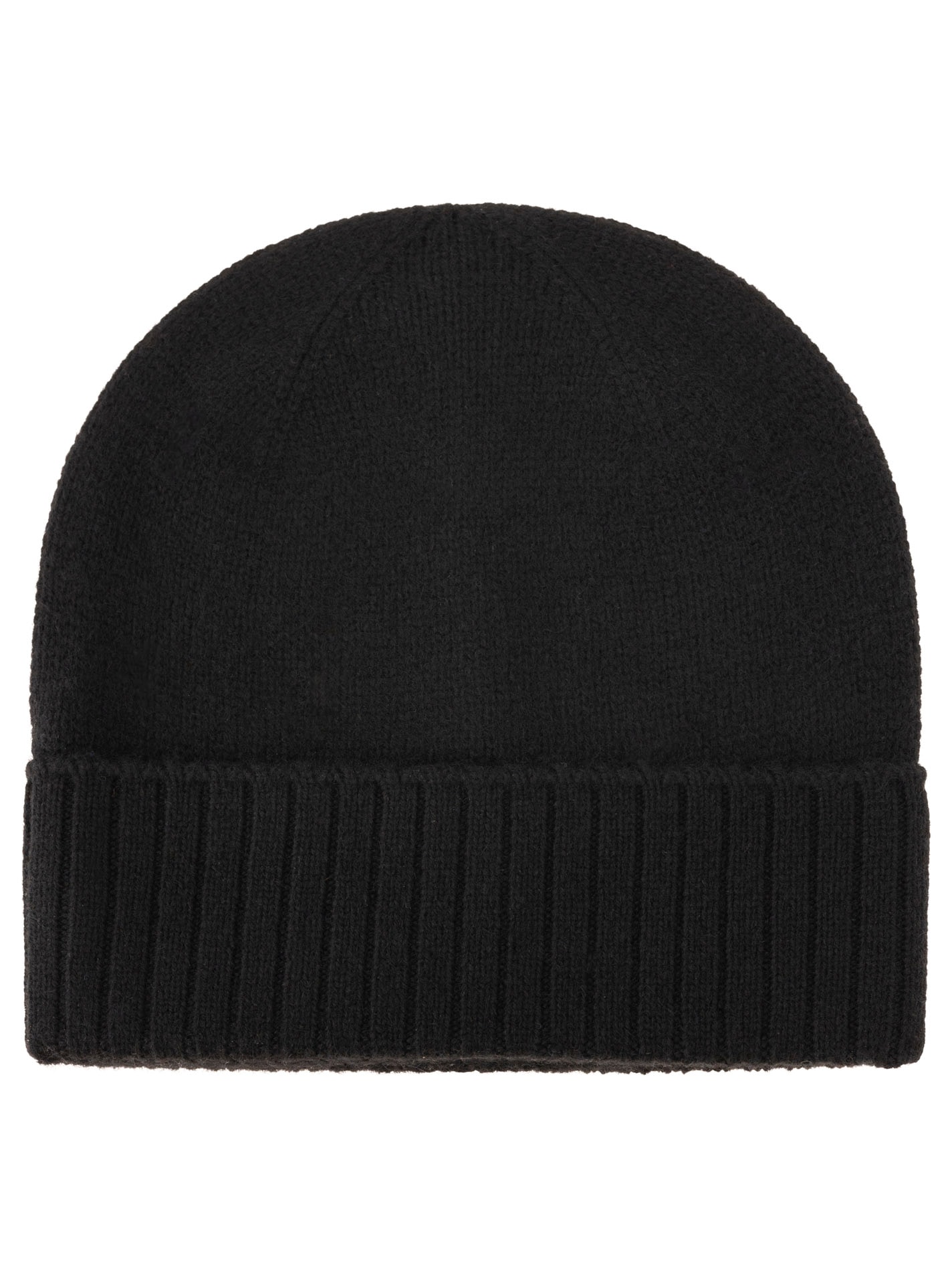 Zwillingsherz Strickmütze Feinstrick, breiter geripptem Umschlag