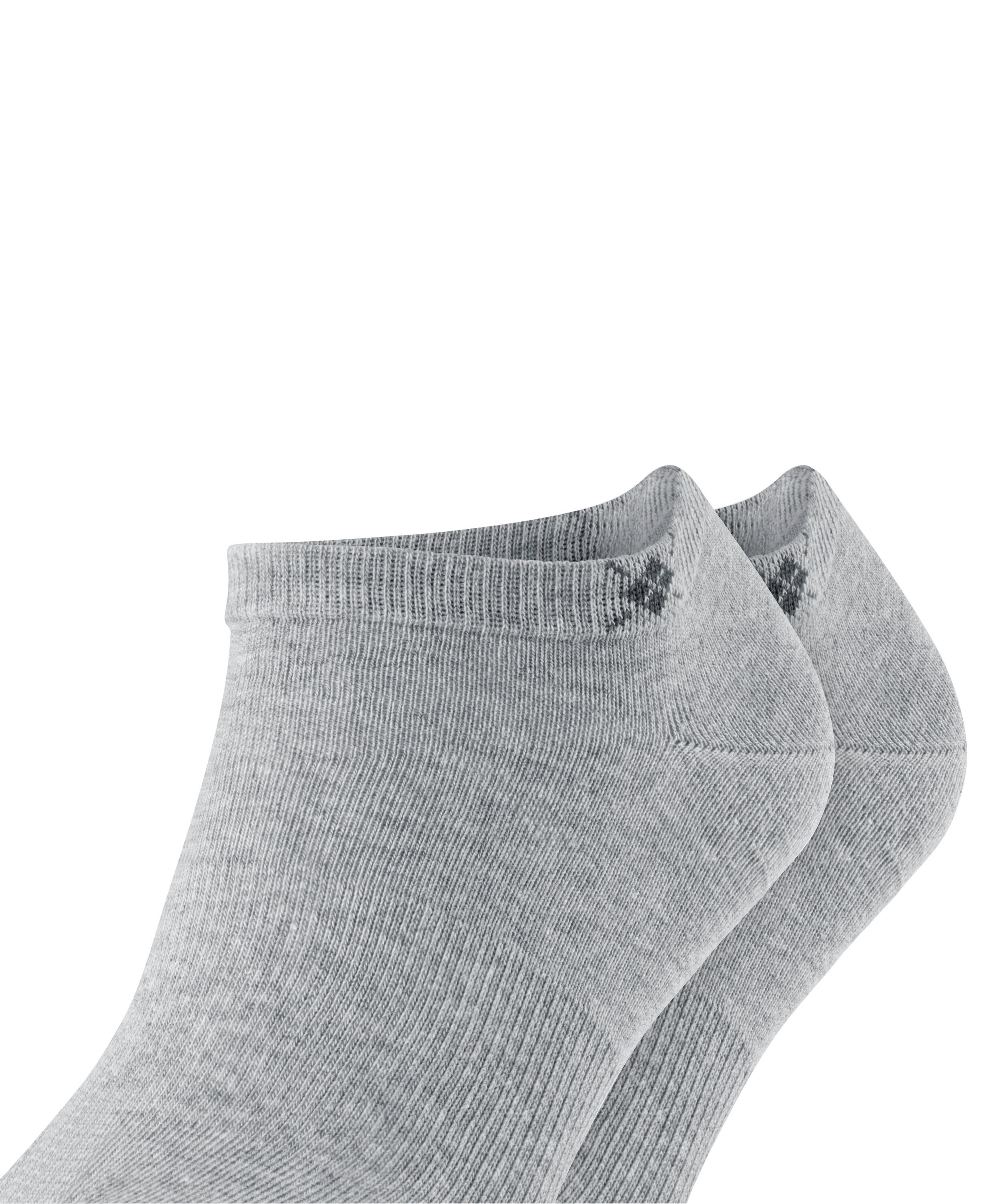 Burlington Chaussettes de baskets »Everyday« 2 paires,  uni, taille unique 40-46, logo Burlington tricoté