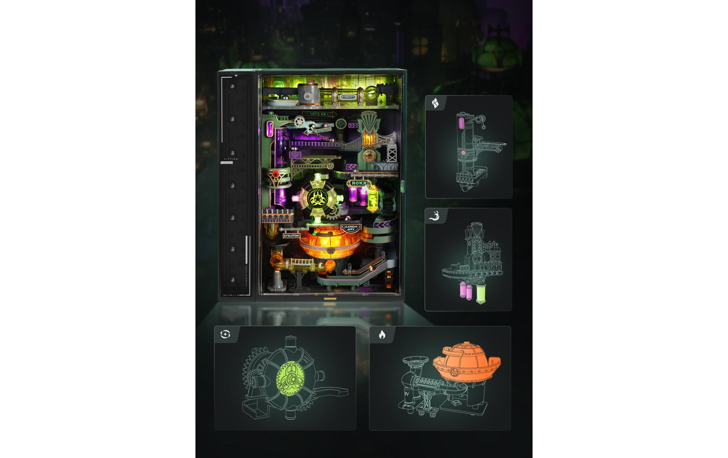   Modellbausatz »Rolife Alchemy City Mechanischer Holzmodellbausatz« 247 Stk. tlg.