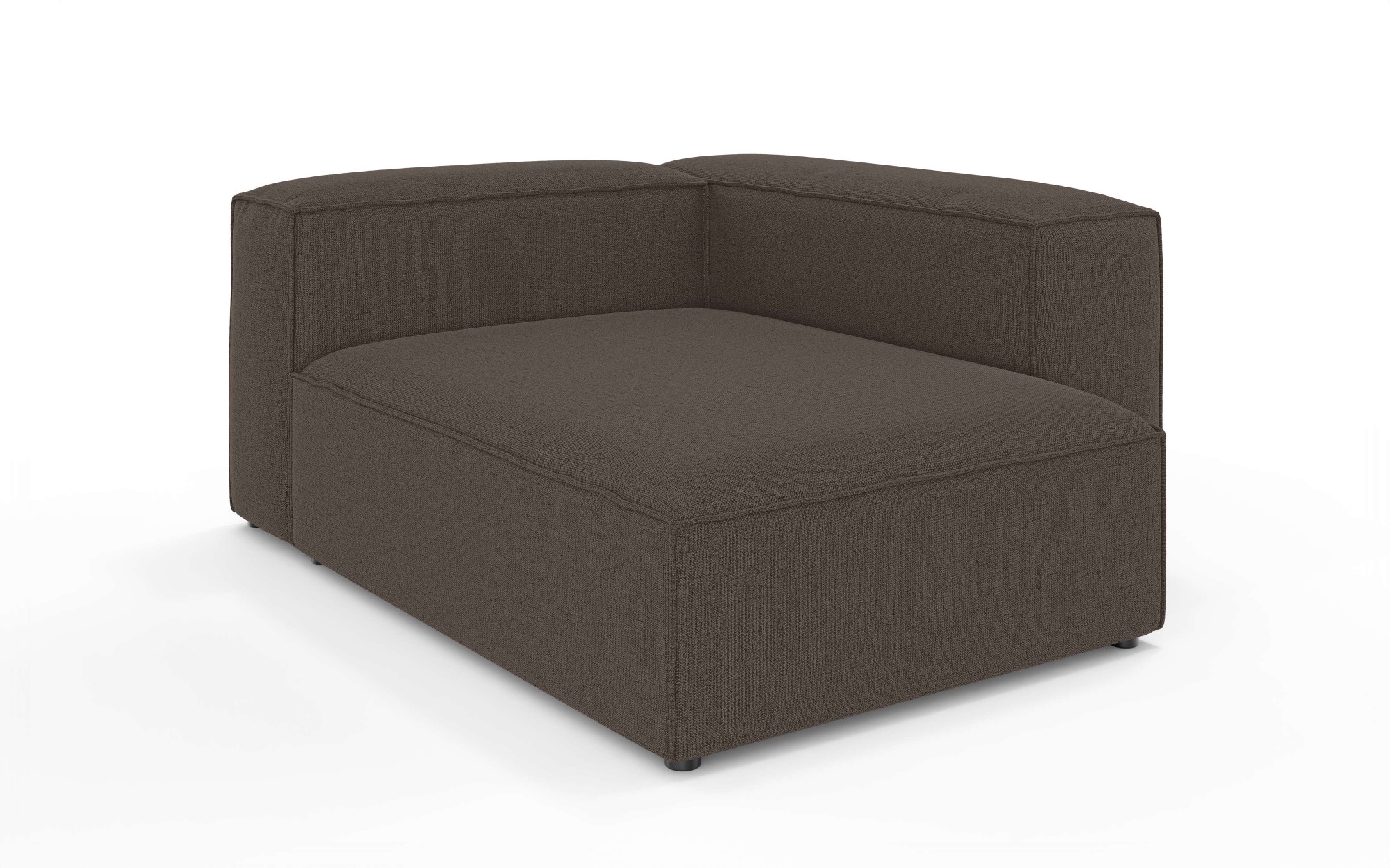 GOODproduct Ottomane »XL HAILY links/rechts bestellbar, extra tief, Masse B/T/H: 130/160/72cm« als Modul oder separat verwendbar, für individuelle Zusammenstellung