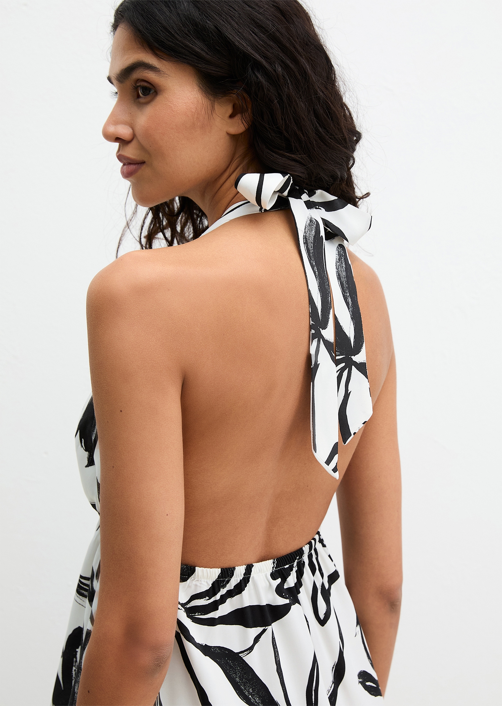 Marc O'Polo Neckholderkleid mit Allover-Print