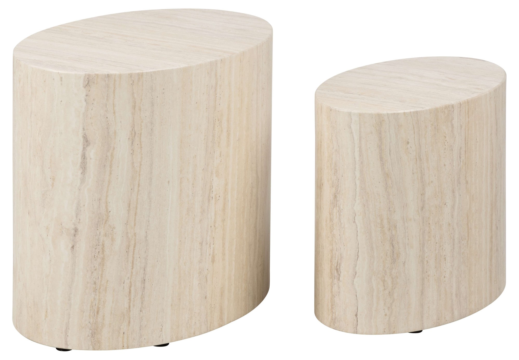 ACTONA GROUP Table basse »Mice 2er Set - oval, skandinavisch & modern, pflegeleicht, Komplettset« Table basse, table d’appoint,  forme ovale moderne (set de 2), en différentes couleurs, facile d'entretien
