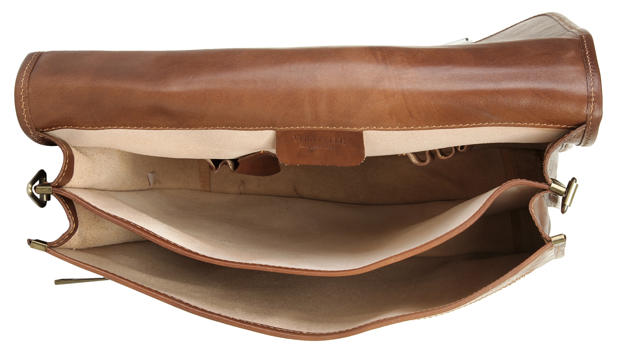 Piké Aktentasche echt Leder, Made in Italy