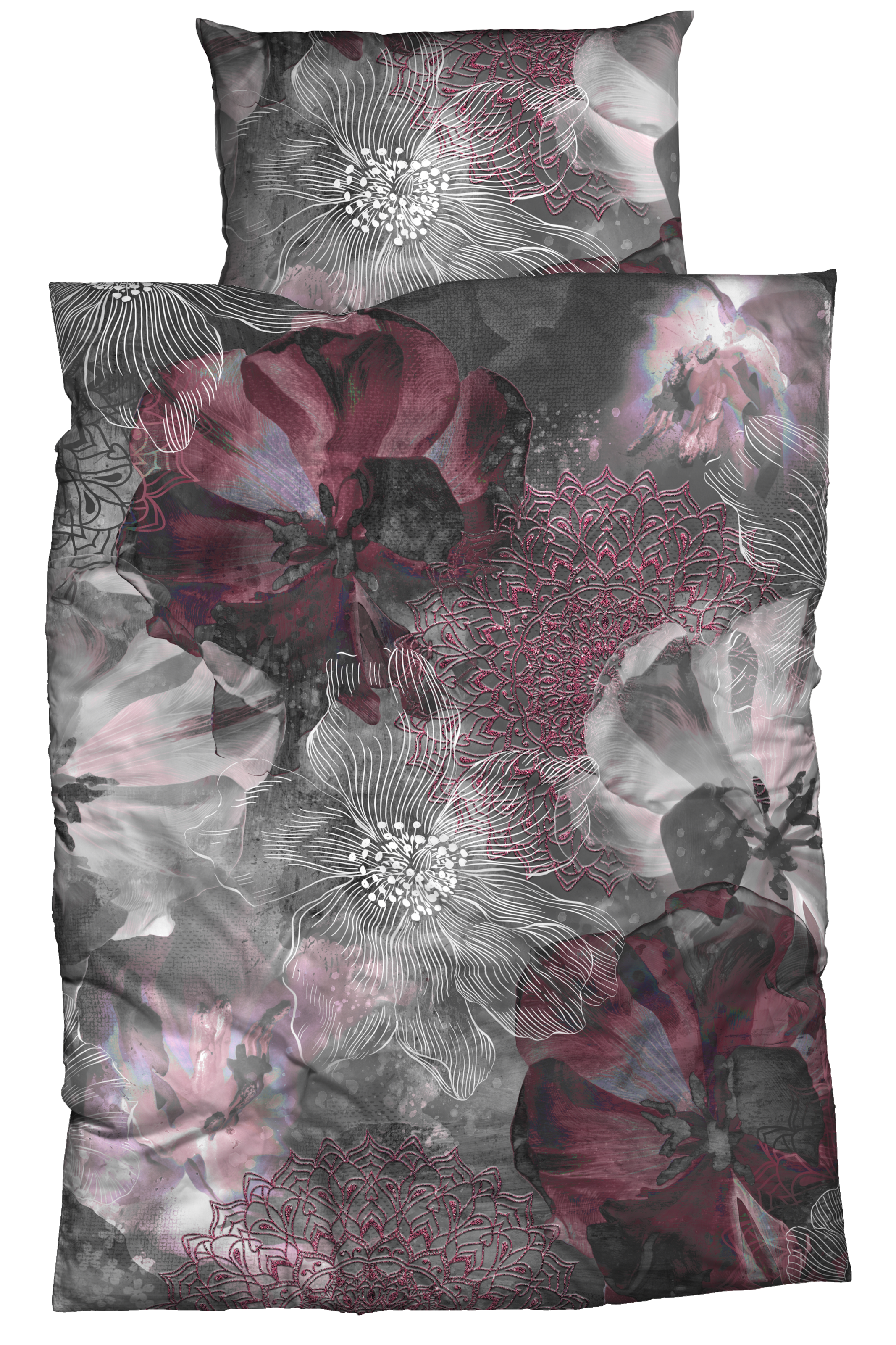 CASATEX Bettwäsche »Freda« 2 Stk. tlg. luxuriöses Design mit kräftigen und eleganten Farben