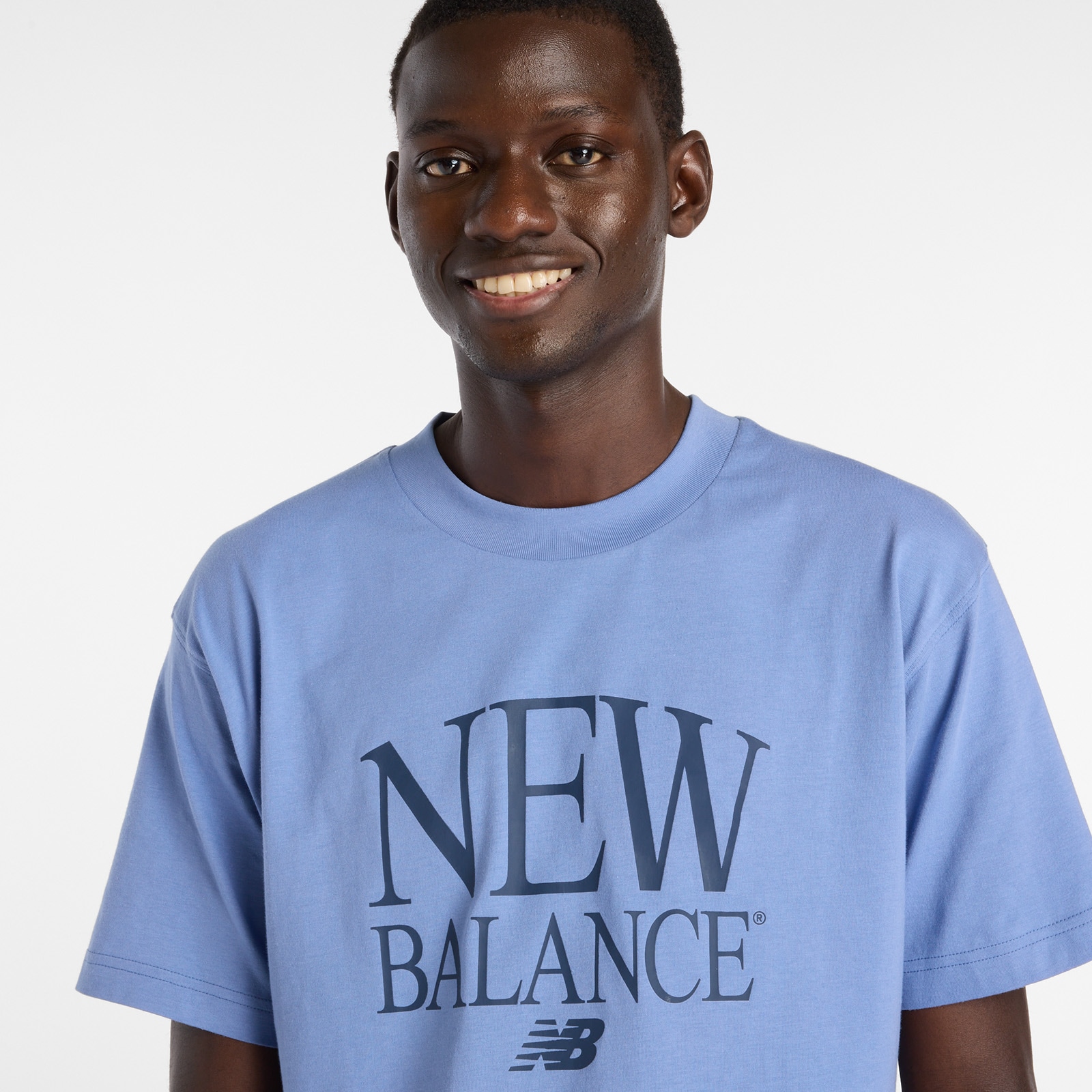 New Balance T-shirt für Jugendliche, Kurzarm, mit Rundhalsausschnitt, aus Baumwolle