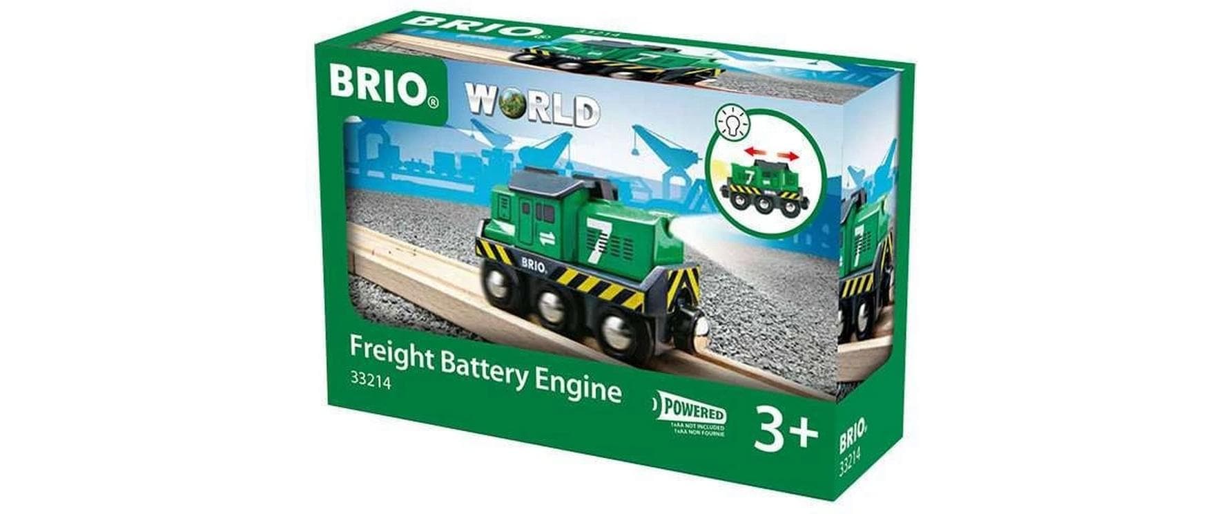 BRIO® Locomotive de train jouet »Batterie-Frachtlok«