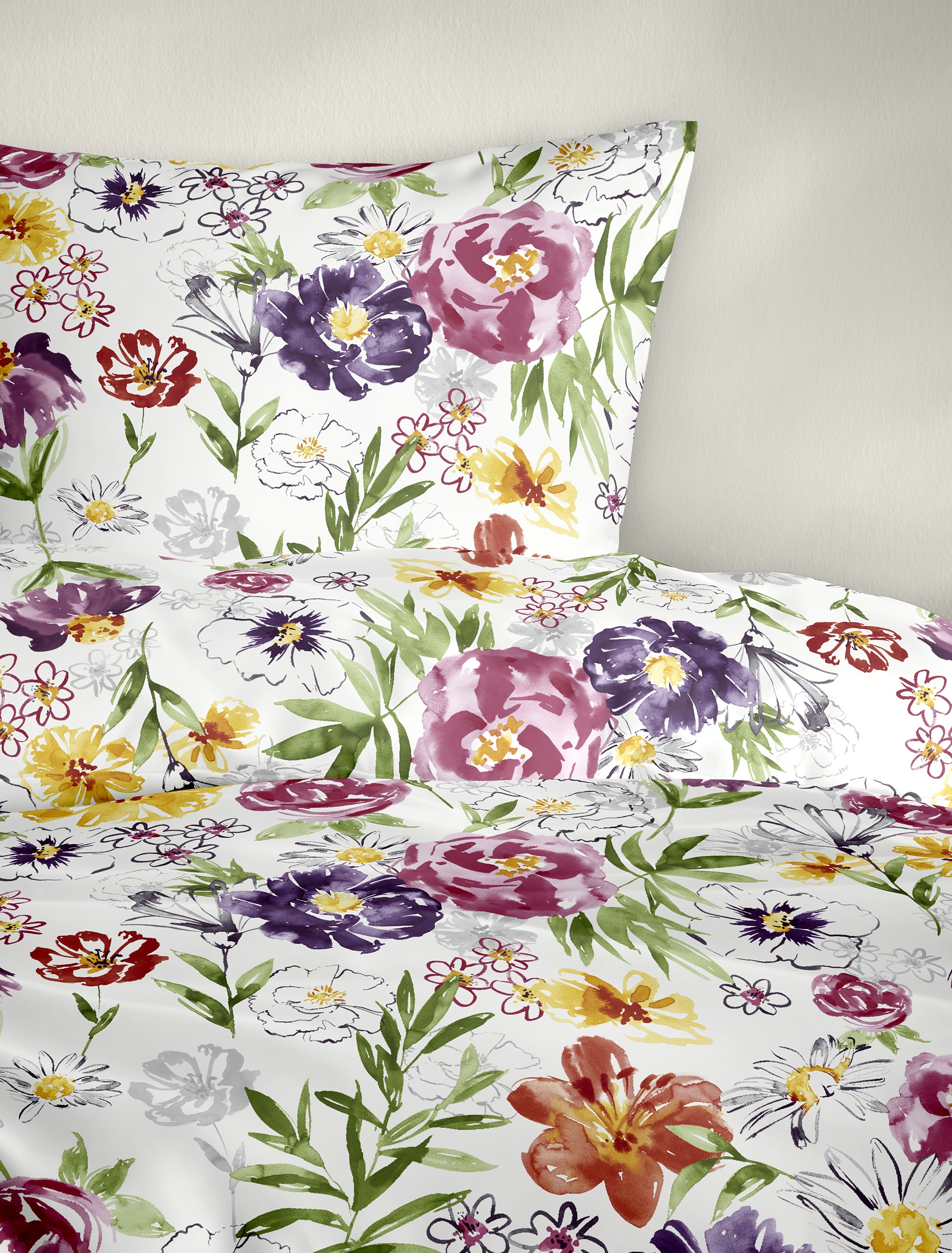 BIERBAUM Bettwäsche »Bettwäsche 4157« 2 Renforce, 100  % Baumwolle, pflegeleicht