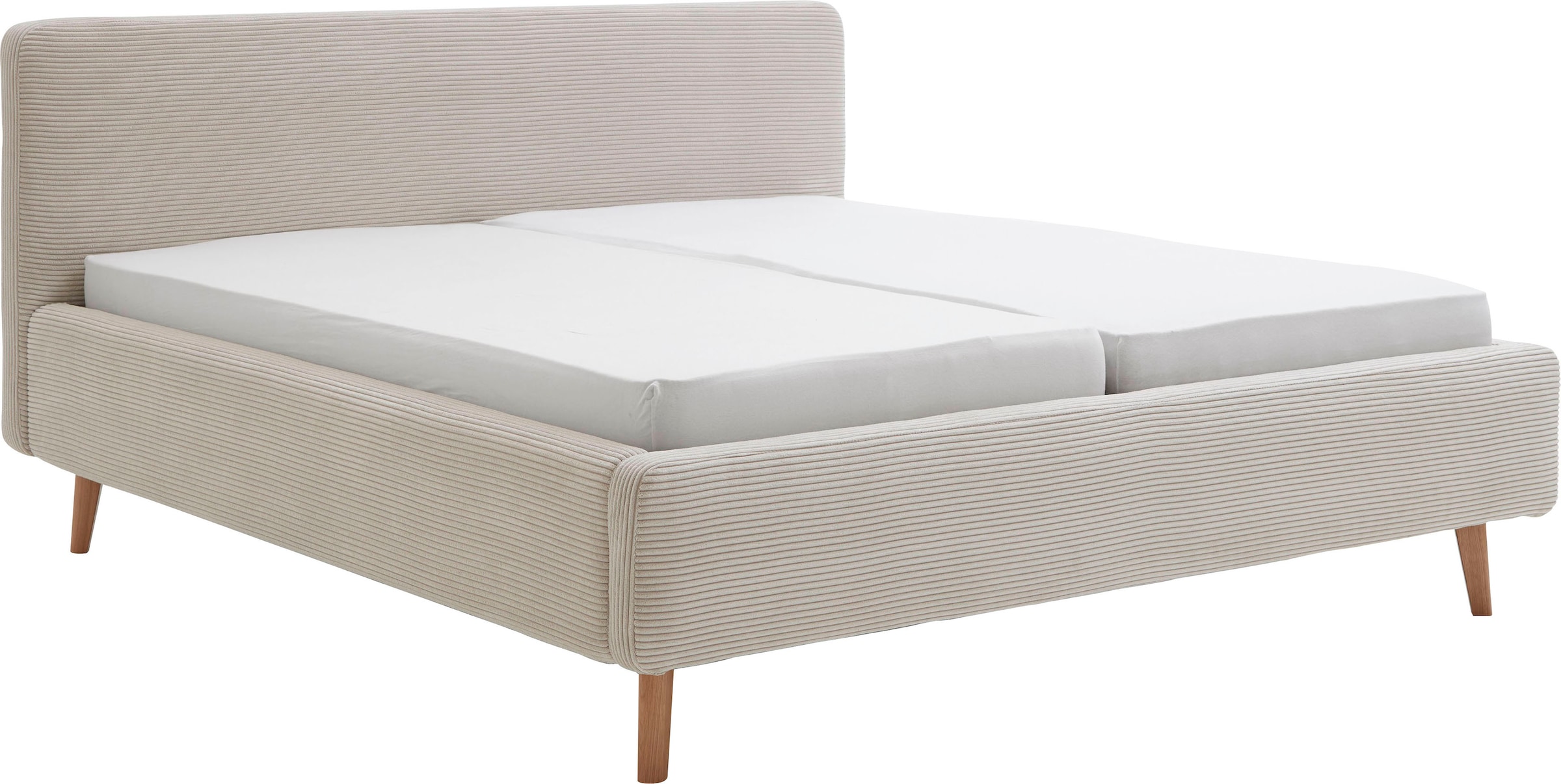 meise.möbel Lit rembourré »MATTIS, Bett wahlweise mit Bettkasten, Cord« Surfaces de couchage : 120x200cm, 140x200cm, 160x200cm & 180x200cm