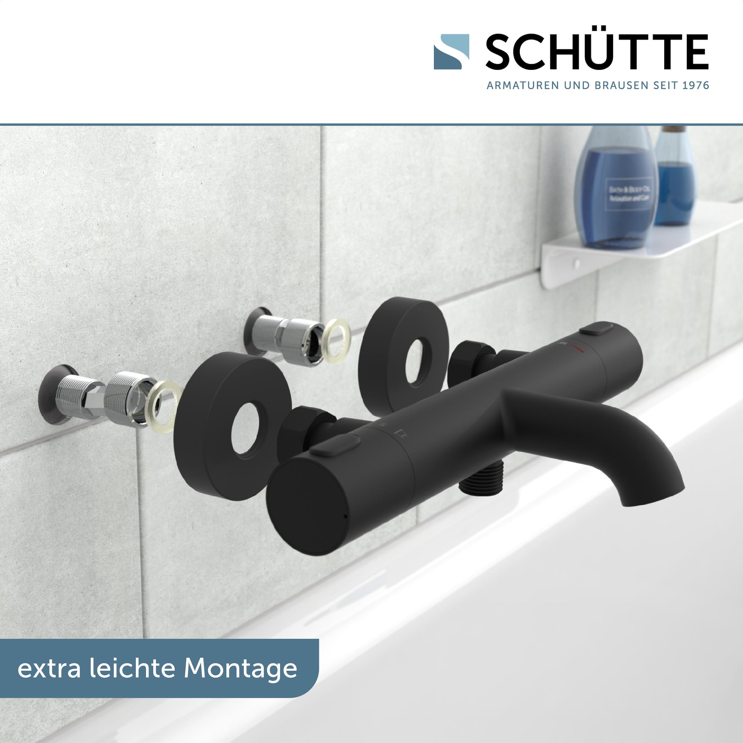 Schütte Wannenarmatur »»LOS ANGELES« Thermostat Wannenfüllarmatur« 1 Stk. tlg. Thermostat-Element „Made in Europe“